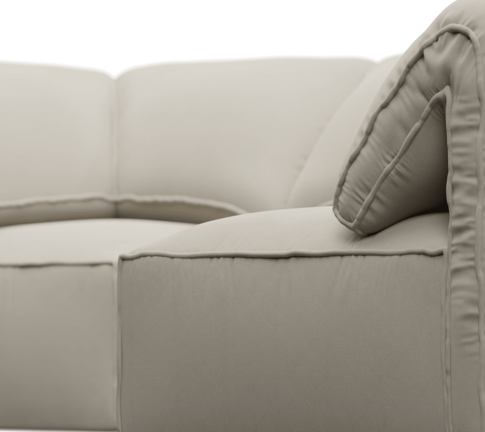 Kai Isla Sea Pearl Modular Sofa - 4 Seater color Isla Sea Pearl