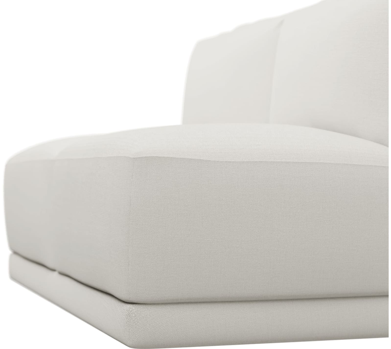 Haven Tribute Ice 2 Seater Armless Sofa Module color Tribute Ice