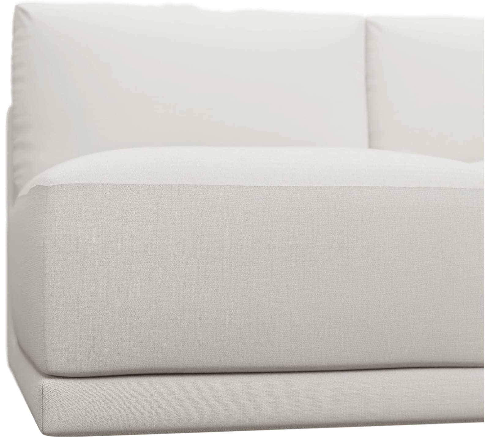 Haven Tribute Ice Right Arm Facing 3 Seater Sofa Module color Tribute Ice