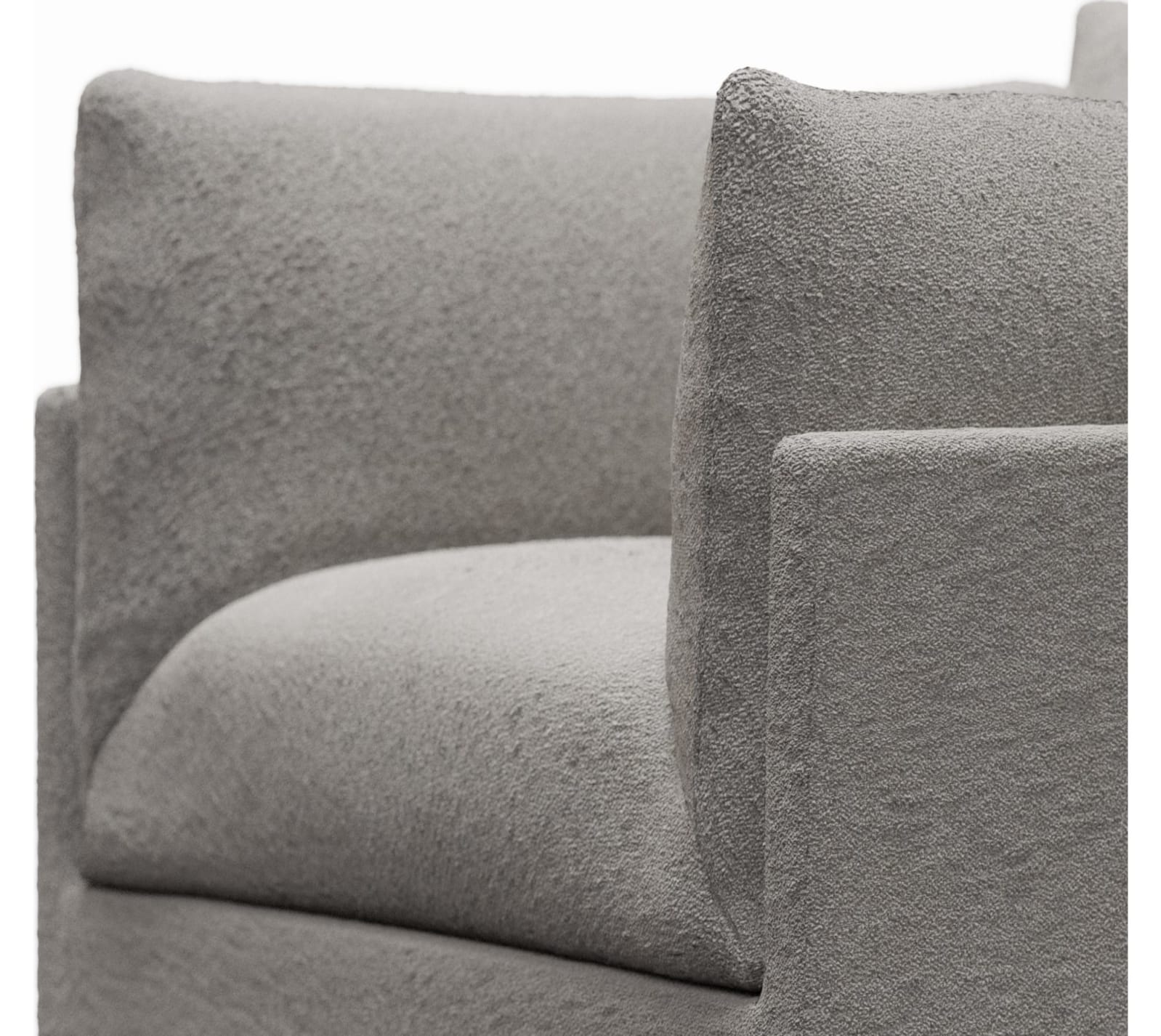 Finley Boucle Pumice Armchair color Boucle Pumice