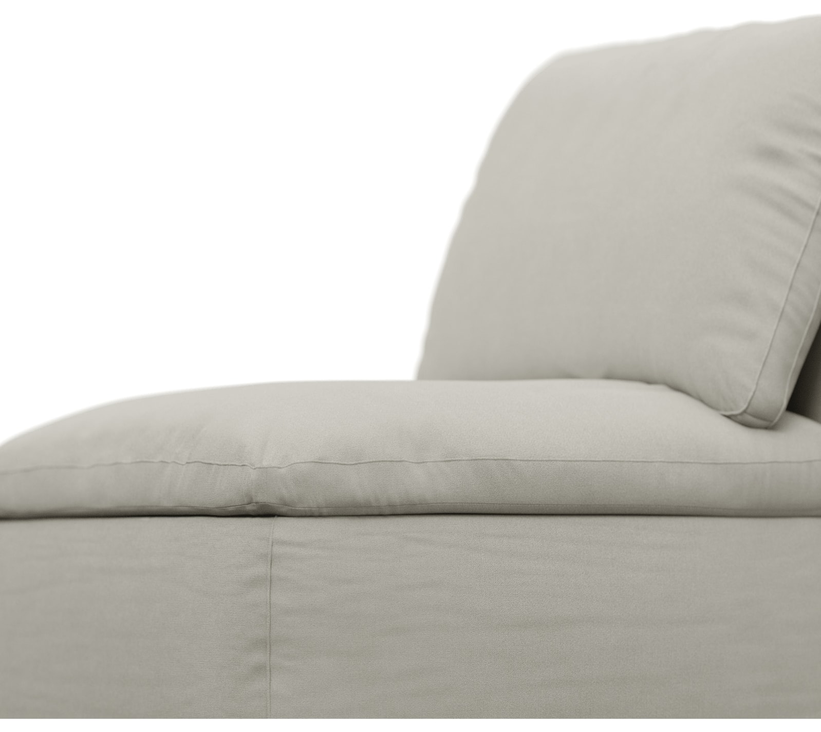 Cloud Deep Armless Module California Ivory color California Ivory