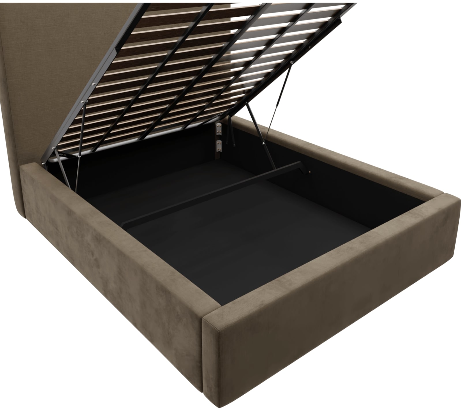 Felix Gas Lift Bed Tribute Walnut color Tribute Walnut