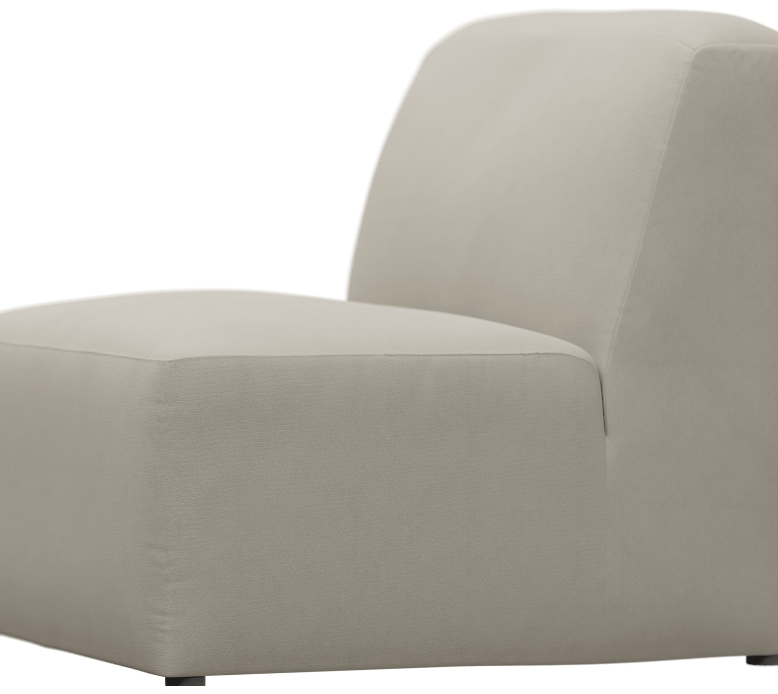 Copenhagen Isla Sea Pearl Armless Chair Sofa Module color Isla Sea Pearl