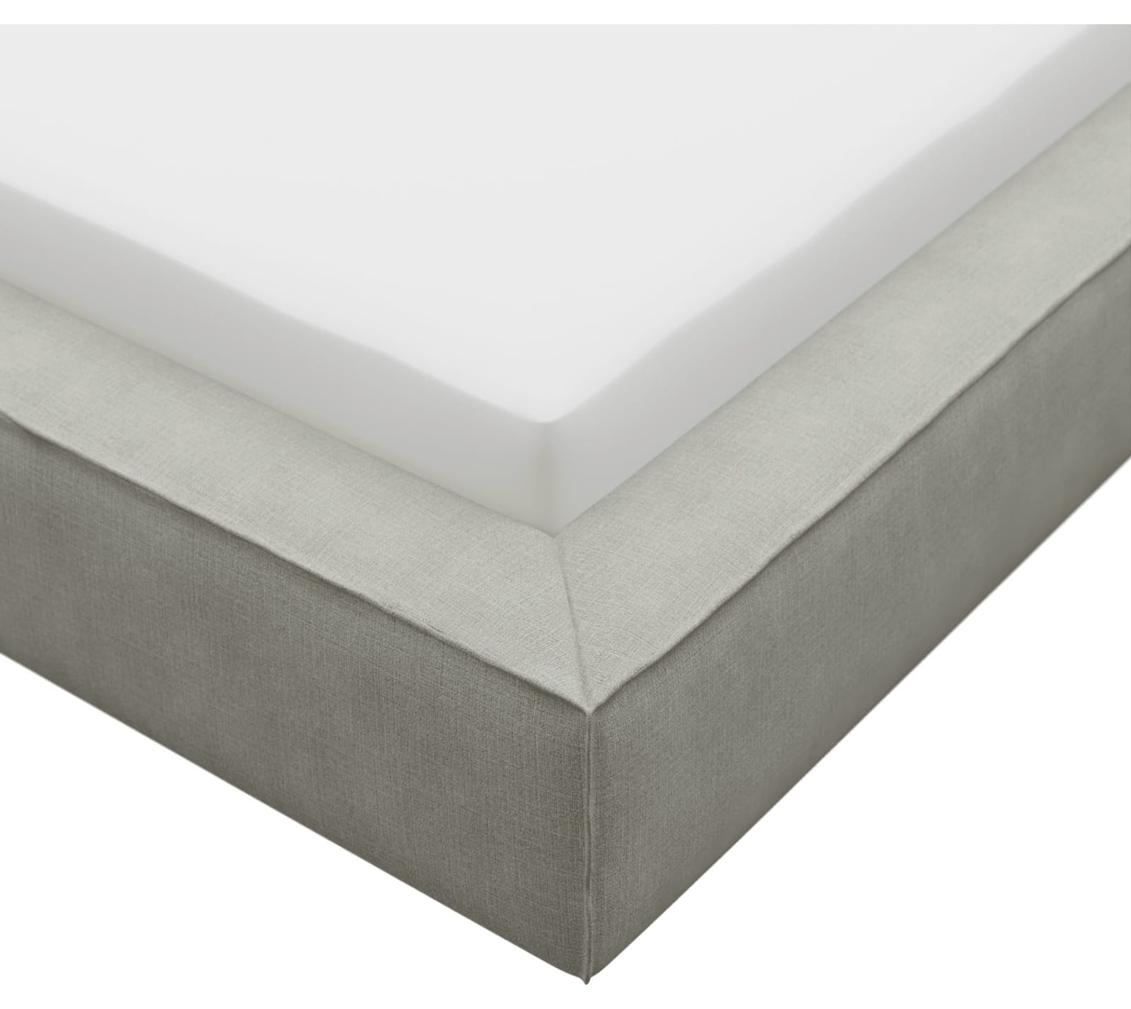 Riley Bed Frame Toorak Pebble color Toorak Pebble