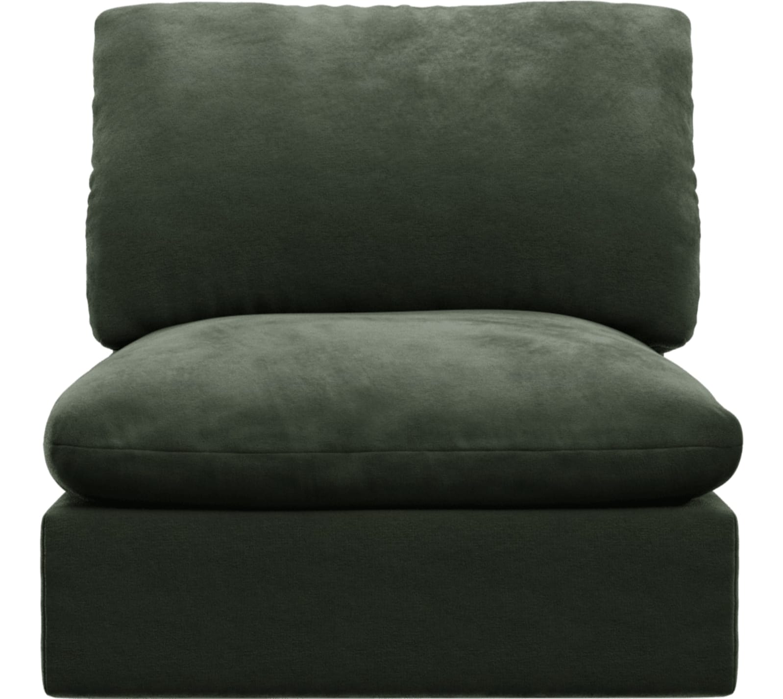 Willow Muse Forest Armless Sofa Module color Muse Forest
