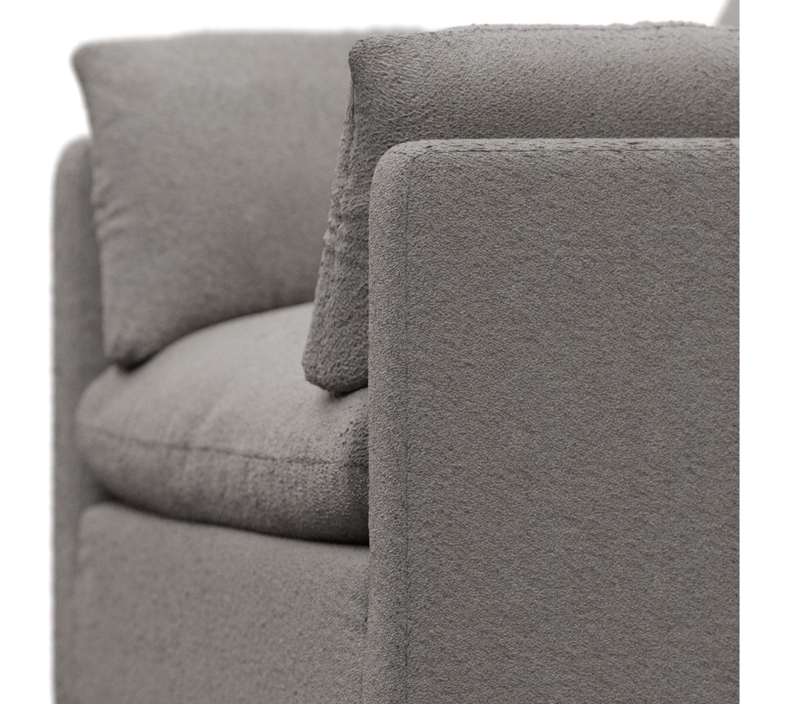 Willow Boucle Pumice Armchair color Boucle Pumice