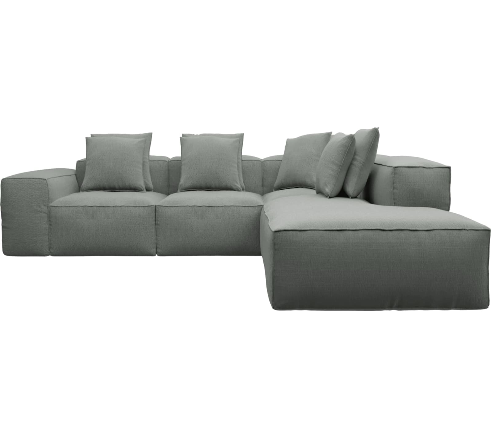 Riley Tribute Storm Modular Sofa - Arm, 2x Armless, Corner, Right Terminal color Tribute Storm