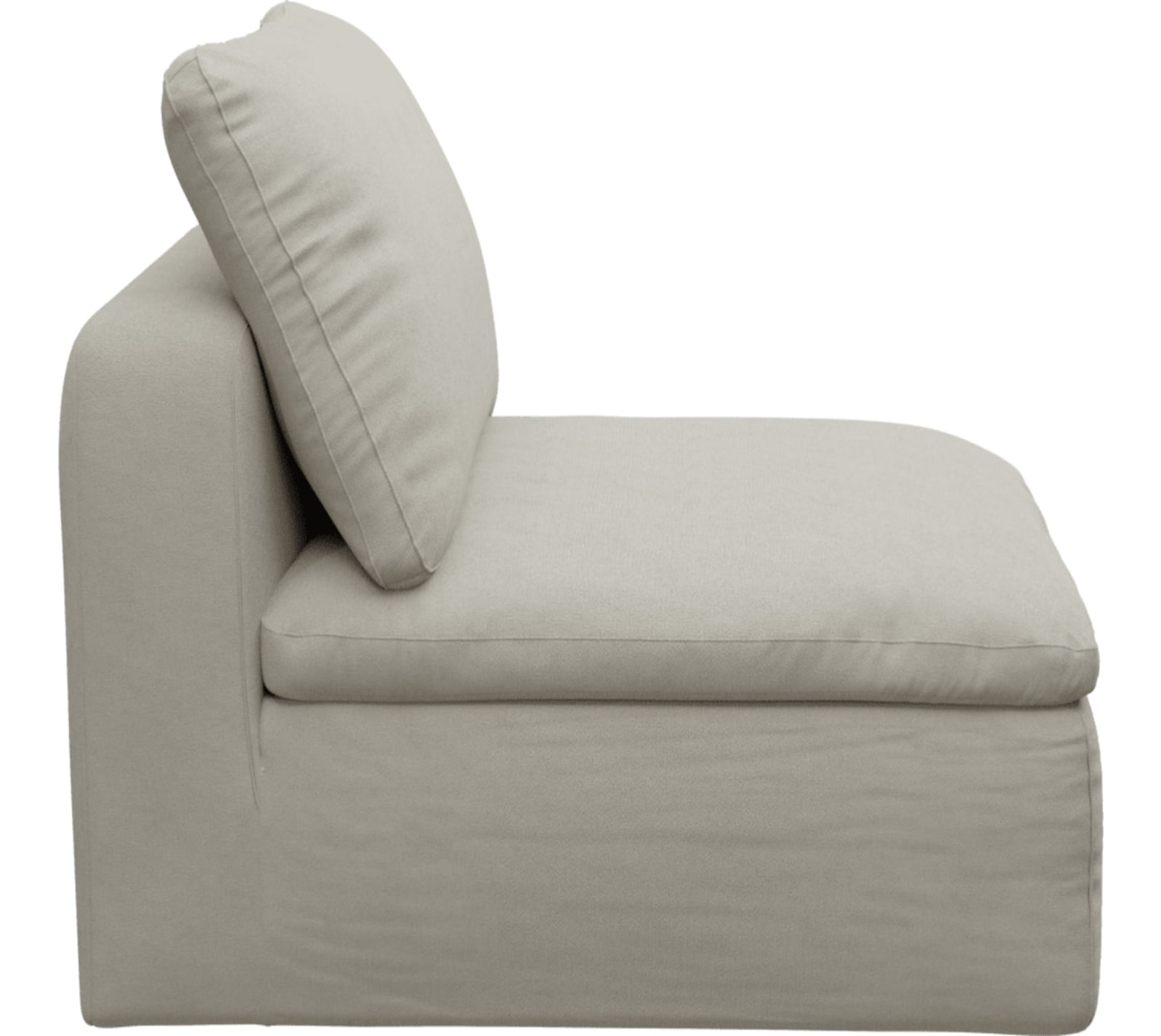 Cloud Deep Armless Module California Ivory color California Ivory