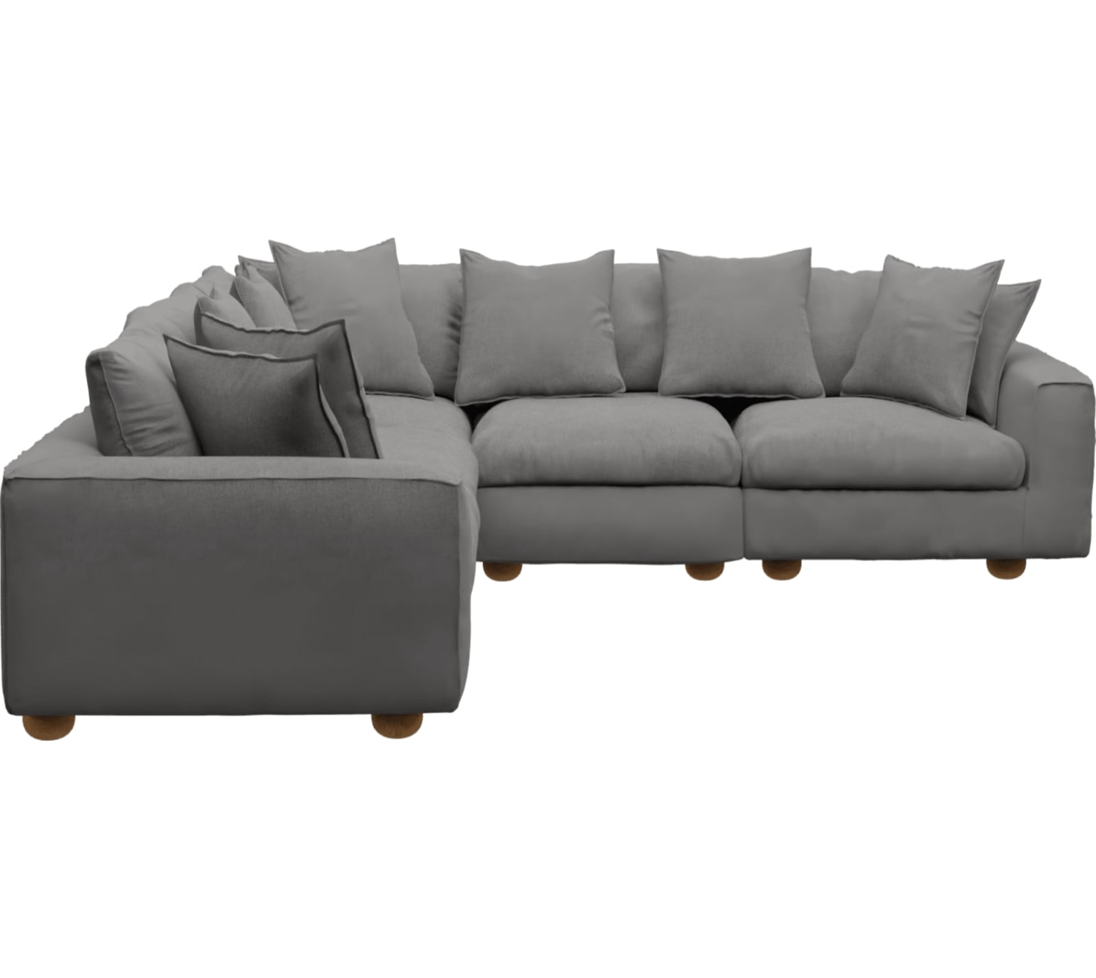 Tully California Slate Modular Sofa - 5 Piece color California Slate