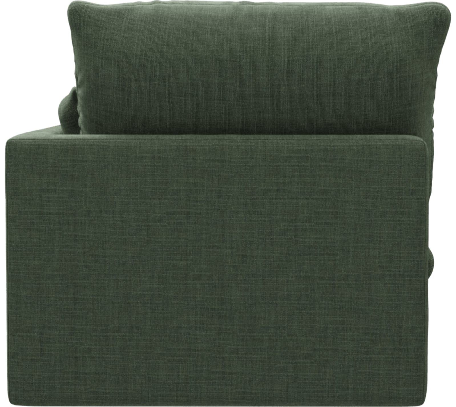 Willow Tribute Dark Jade Chaise Right Arm Facing Sofa Module color Tribute Dark Jade