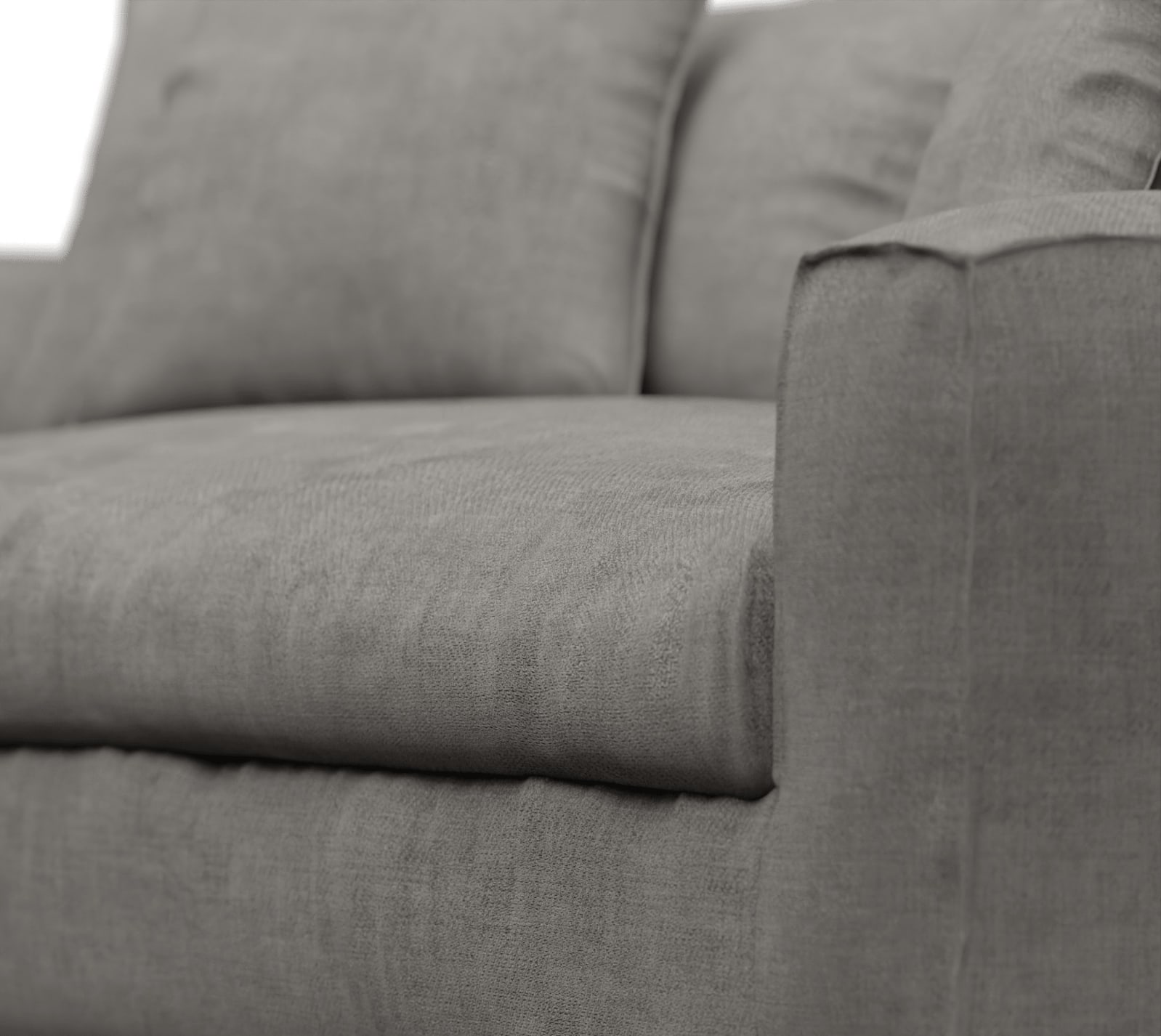 Tully Isla Soft Grey Sofa - 3.5 Seater color Isla Soft Grey