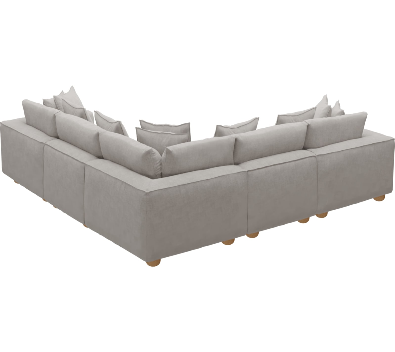 Tully Avon Mineral Modular Sofa - 5 Piece color Avon Mineral