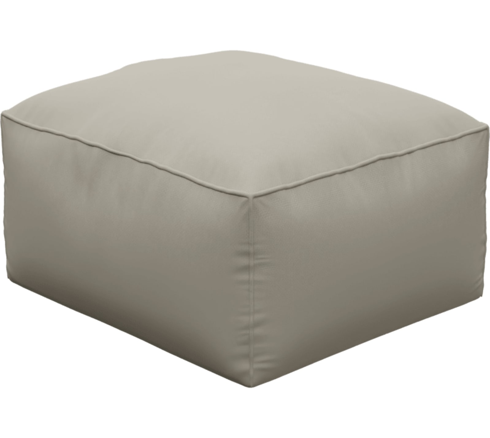 Riley Plaza Natural Modular Small Ottoman color Plaza Natural