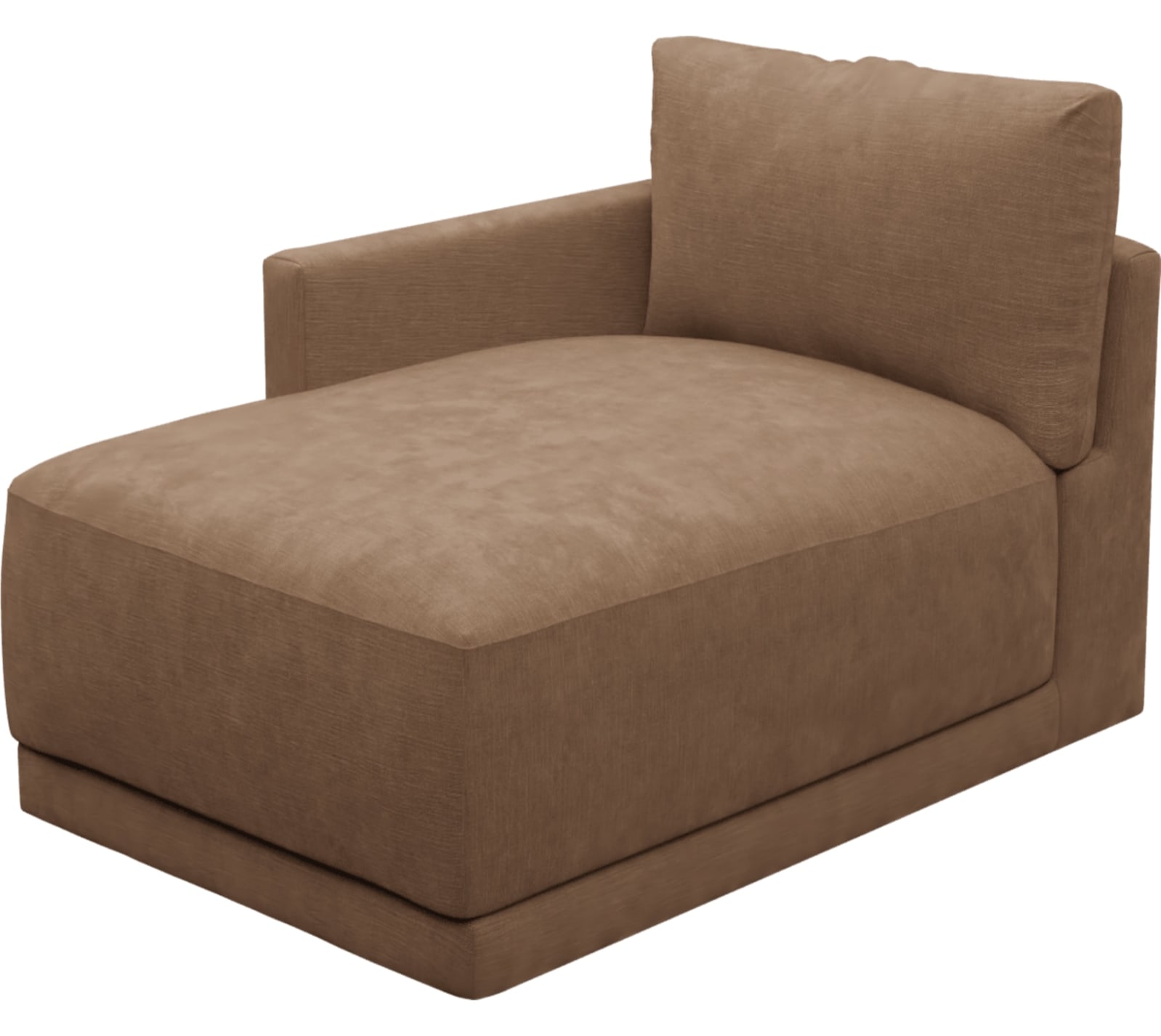 Haven Tribute Chestnut Left Arm Facing Chaise Module color Tribute Chestnut