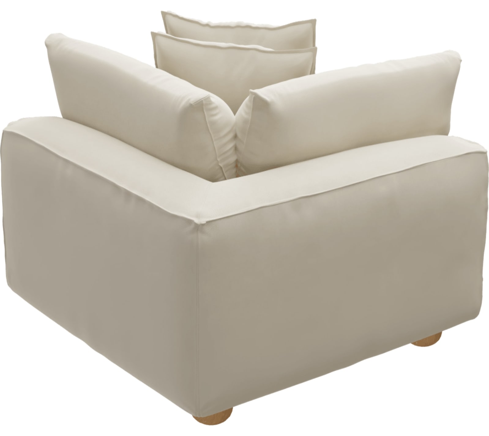 Tully Alpine Mist Corner Sofa Chair Module color Alpine Mist