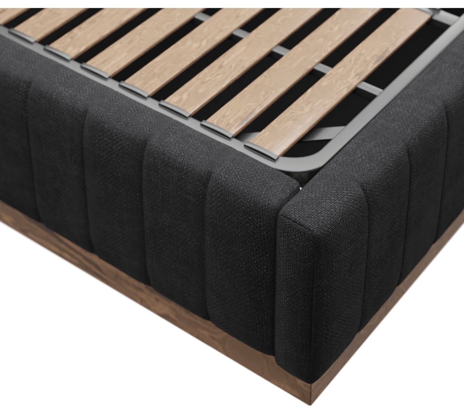 Brentwood Gas Lift Bed Plaza Flint Grey color Plaza Flint Grey