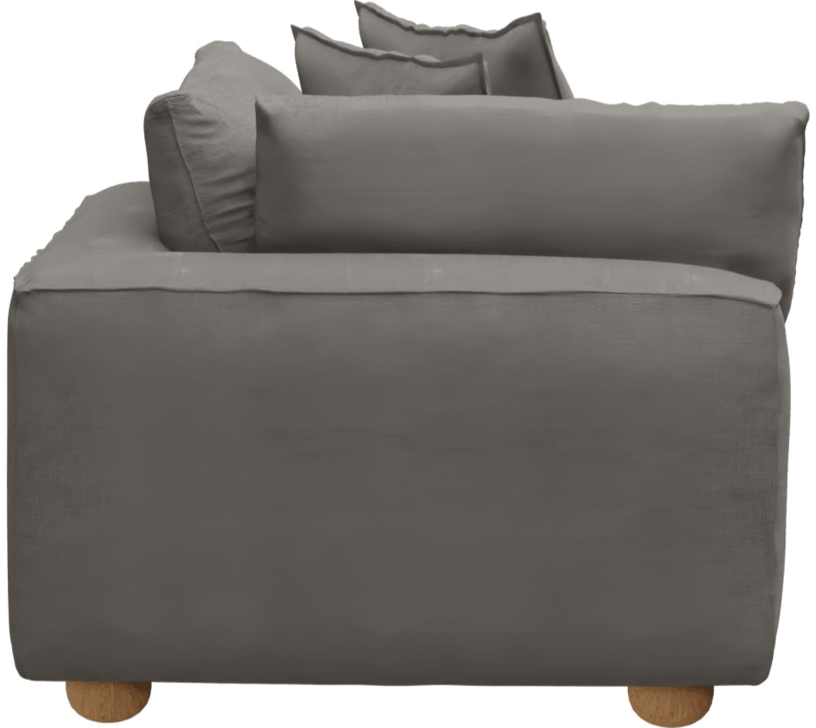 Tully Isla Soft Grey Corner Sofa Chair Module color Isla Soft Grey