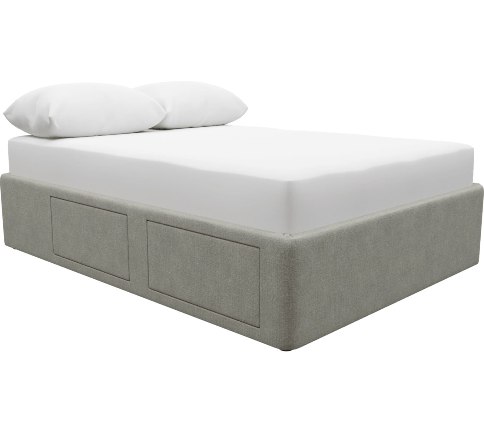 Zenith Storage Drawer Bed Base Toorak Pebble color Toorak Pebble