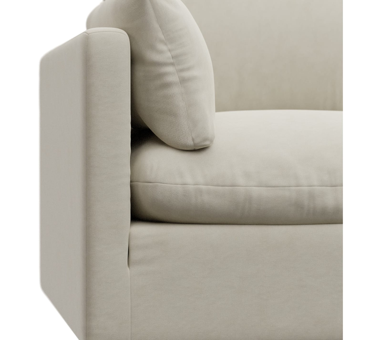 Willow Muse Flax Modular Sofa - 6 Seater RAF Terminal color Muse Flax