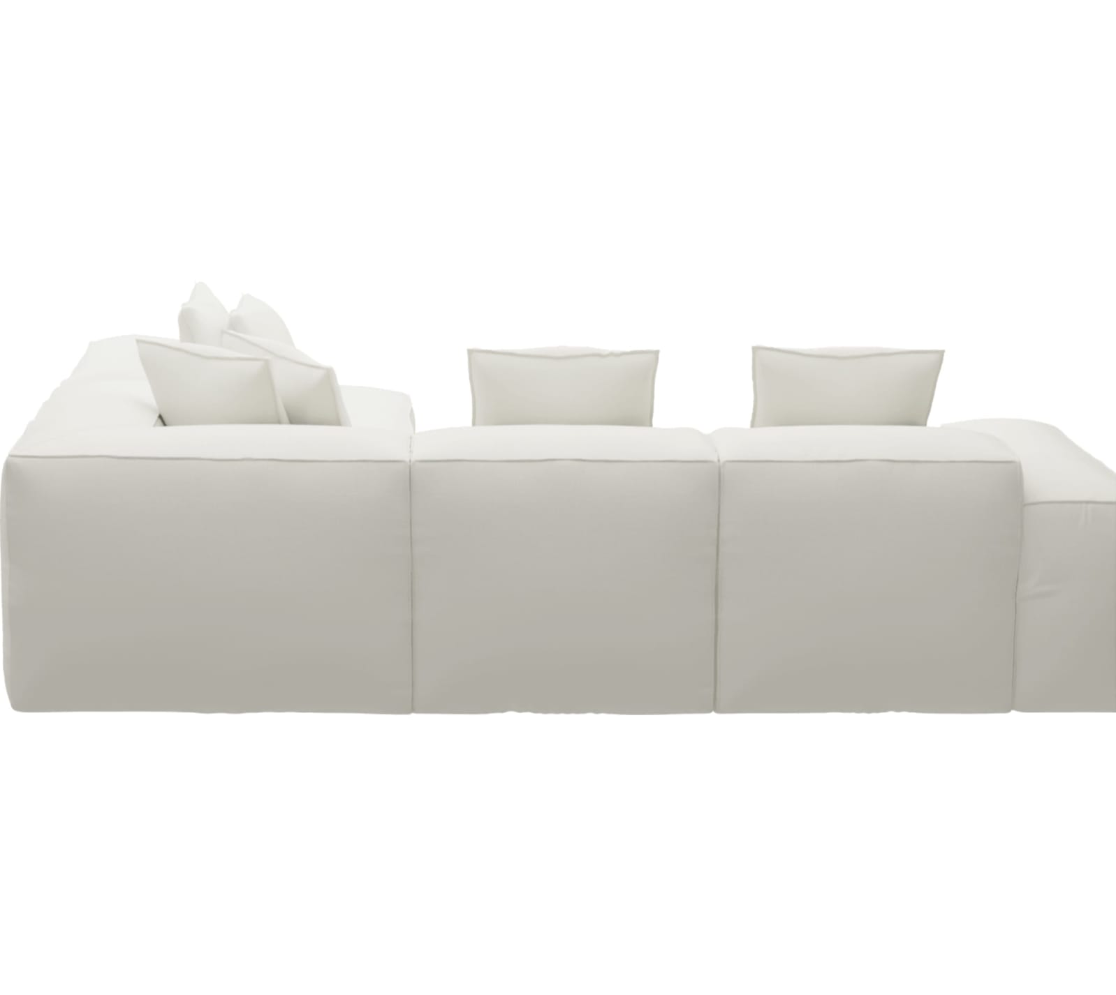 Riley Tribute Shell Modular Sofa - Arm, 2x Armless, Corner, Right Terminal color Tribute Shell