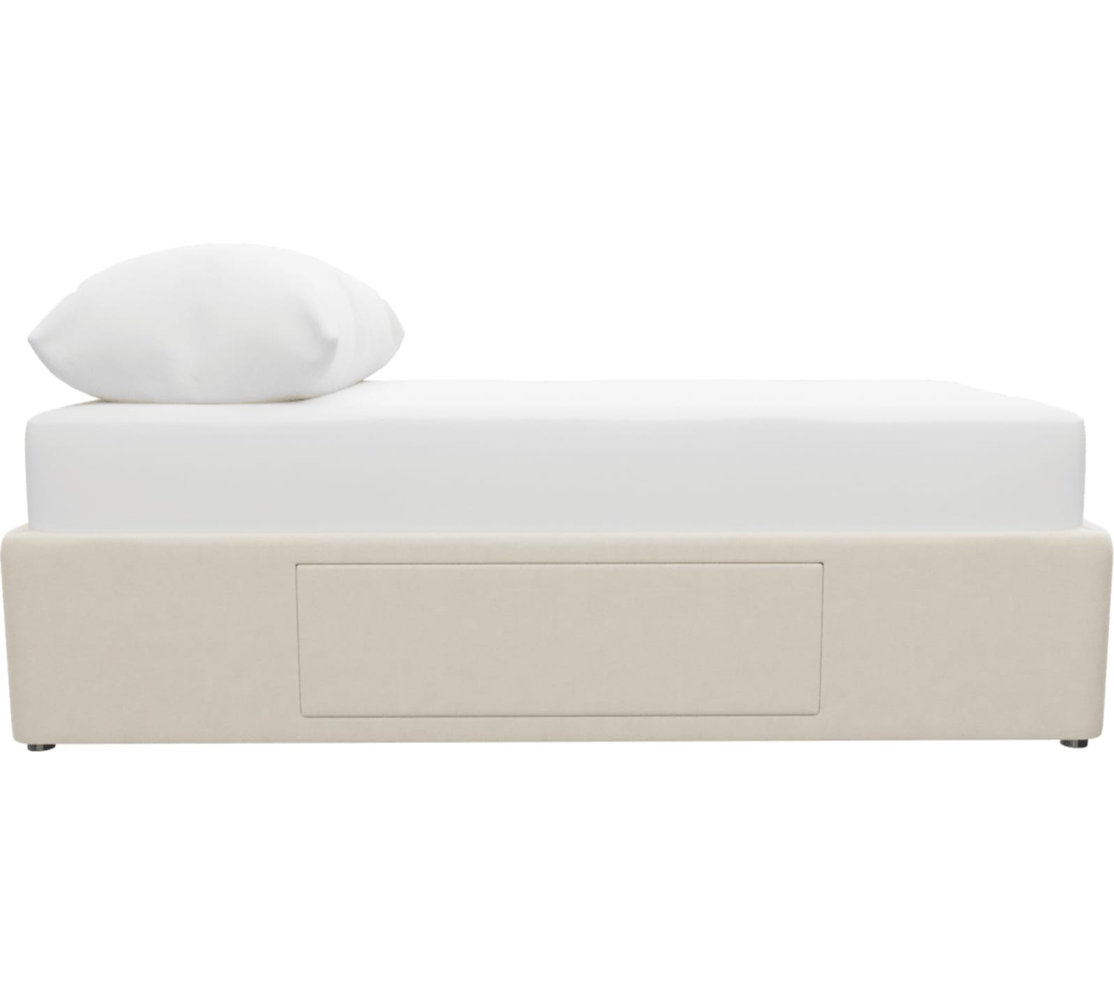 Zenith Kids 1 Storage Drawer Bed Base Alpine Mist color Alpine Mist