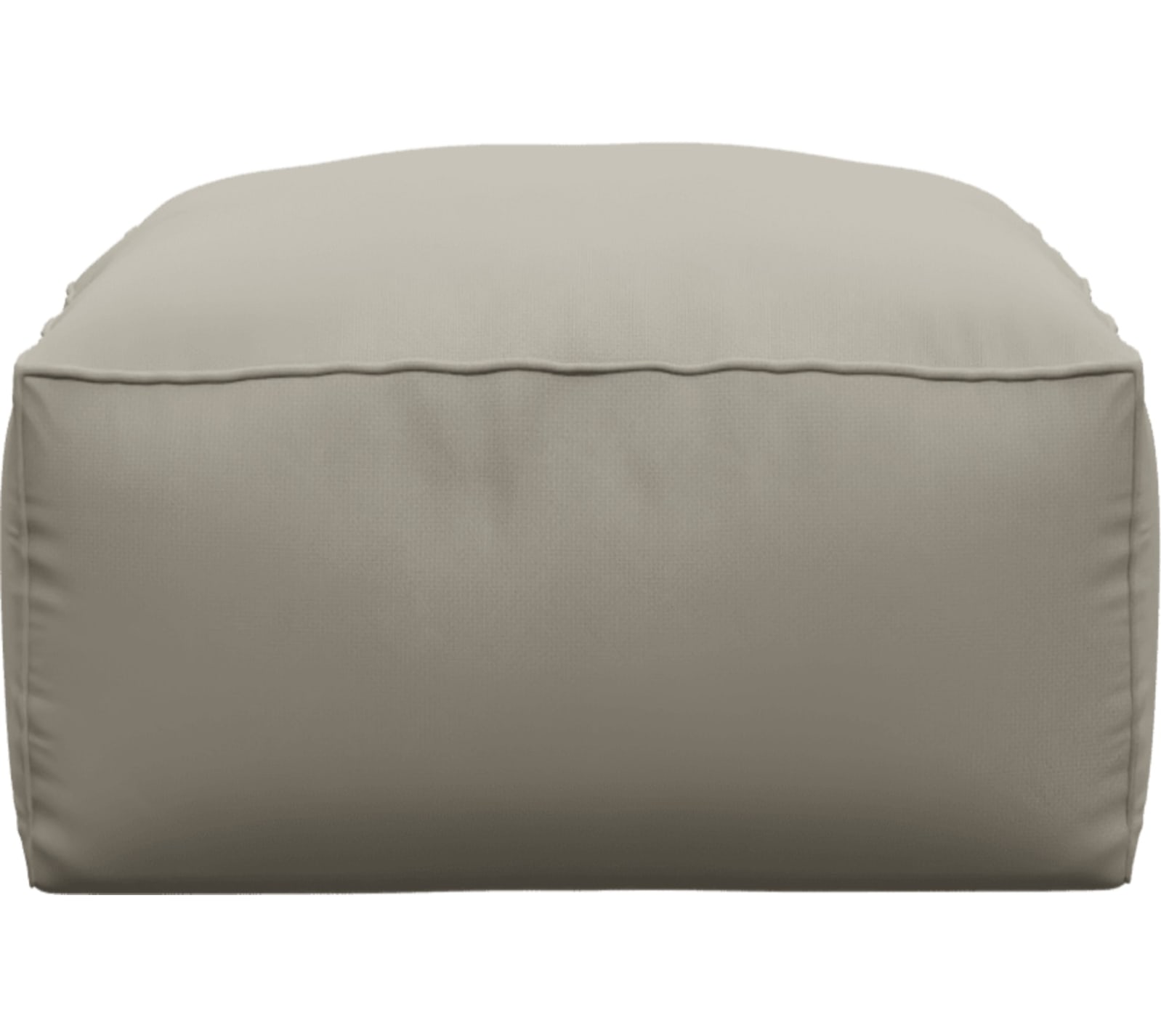 Riley Plaza Natural Modular Small Ottoman color Plaza Natural