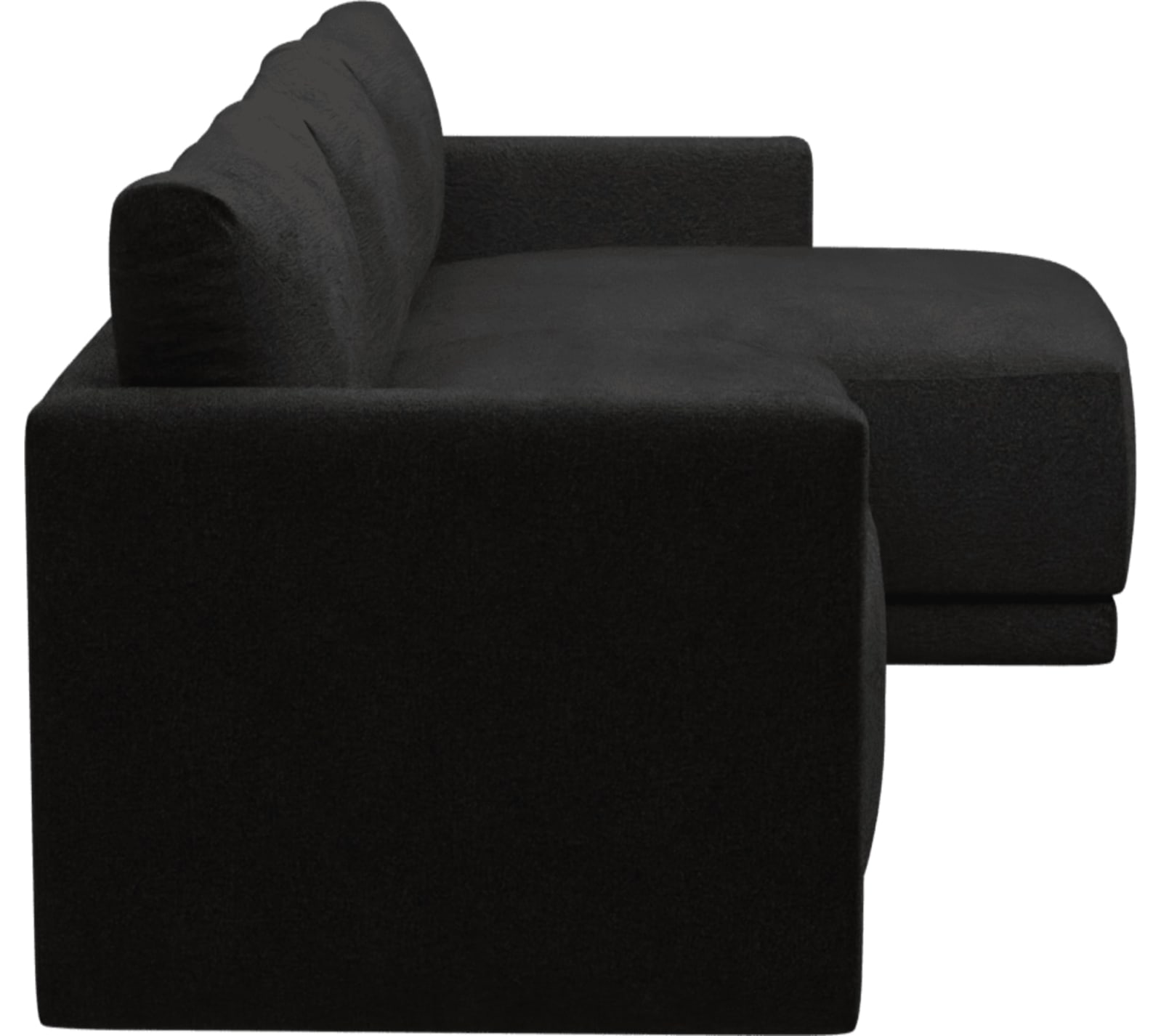 Haven California Charcoal Chaise Sofa - 3 Seater color California Charcoal
