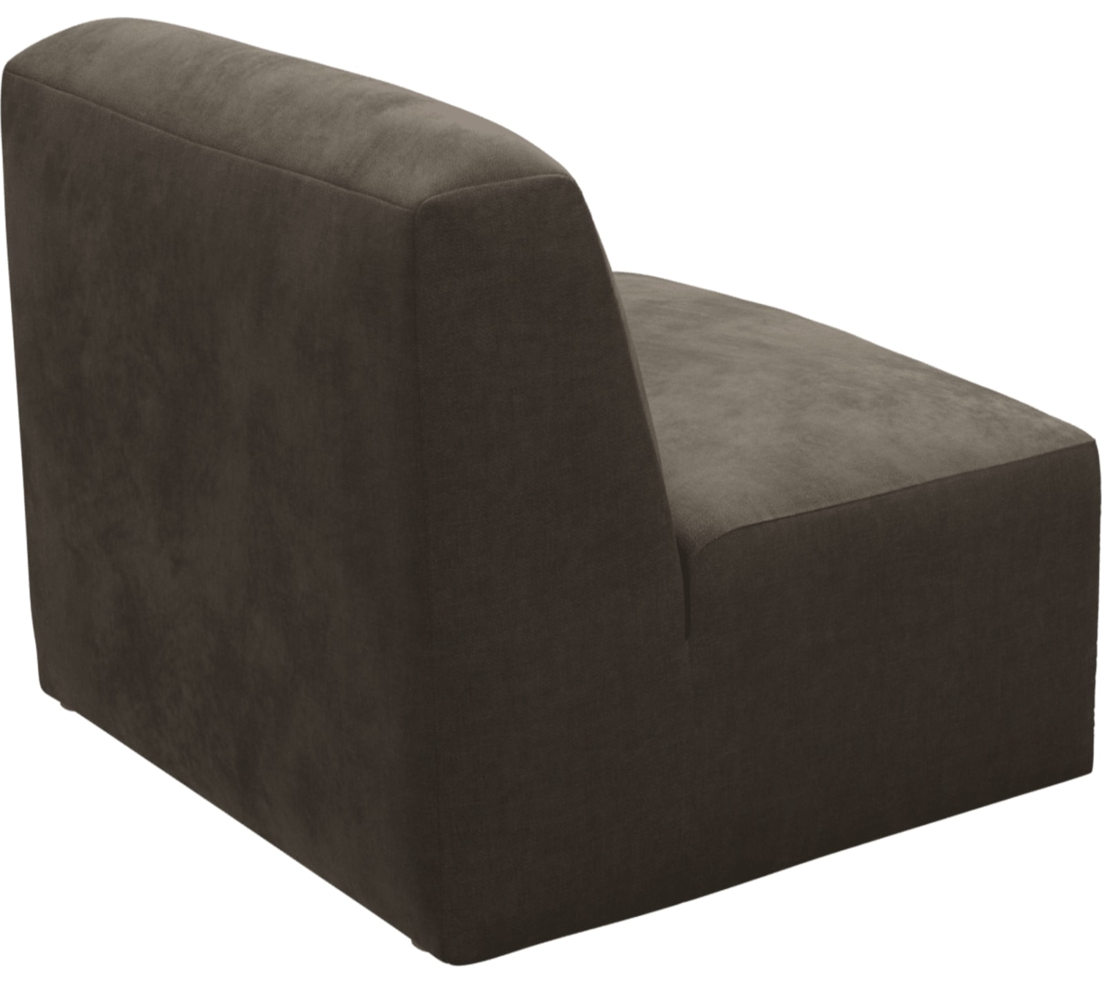 Copenhagen Muse Mink Armless Chair Sofa Module color Muse Mink