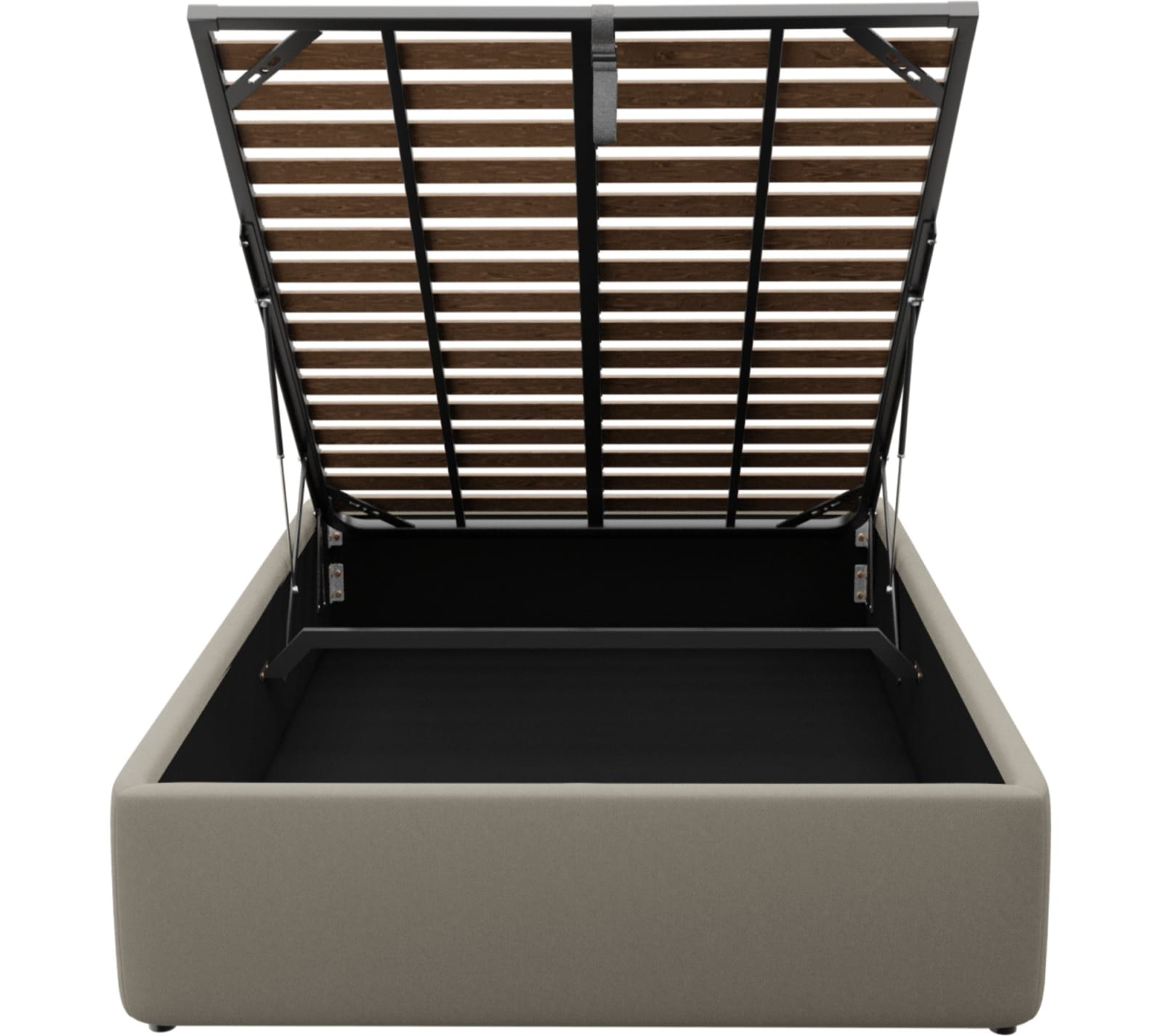Leo Gas Lift Bed Base Plaza Natural color Plaza Natural