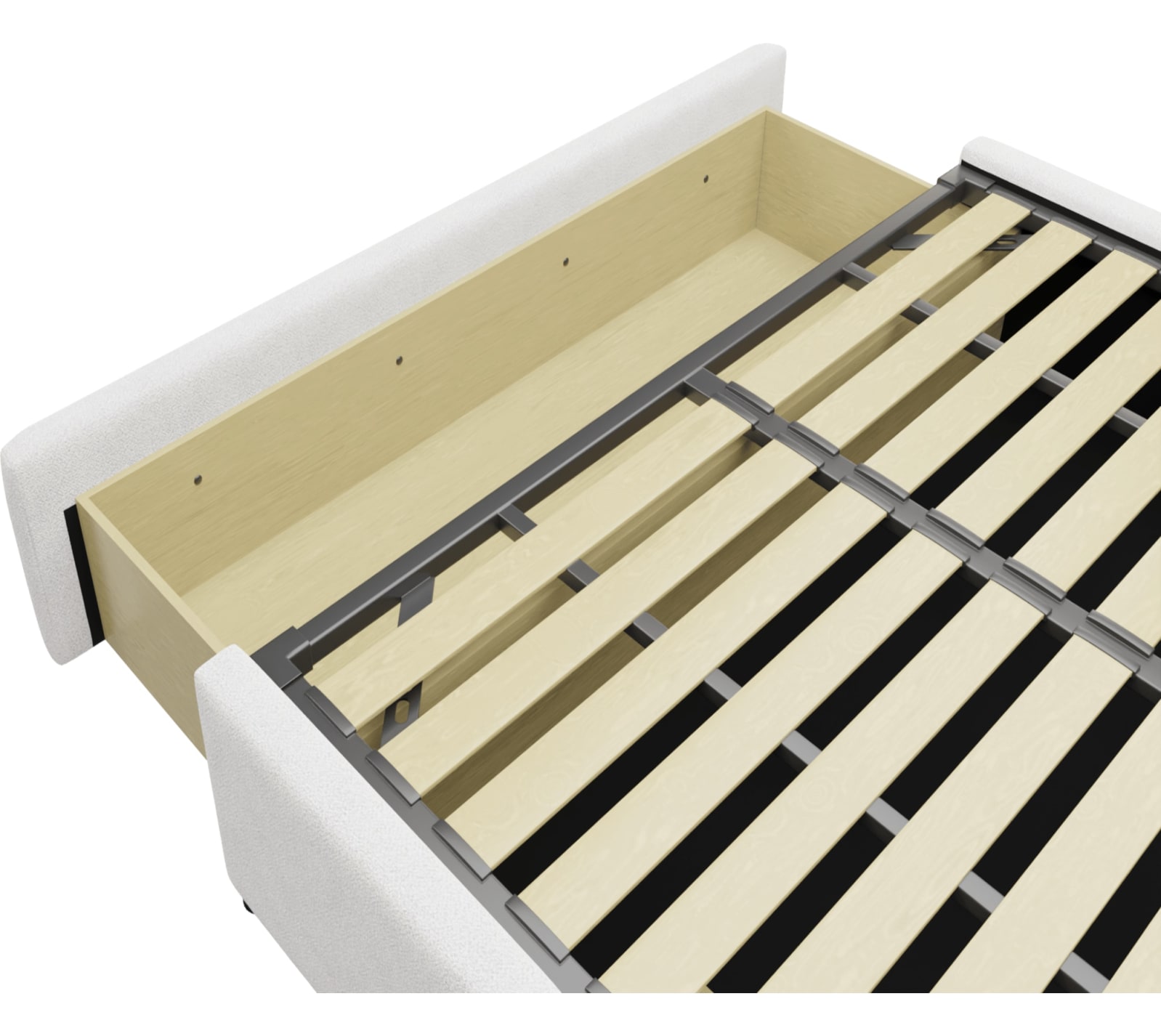 Aria Drawer Bed Noa Fog color Noa Fog