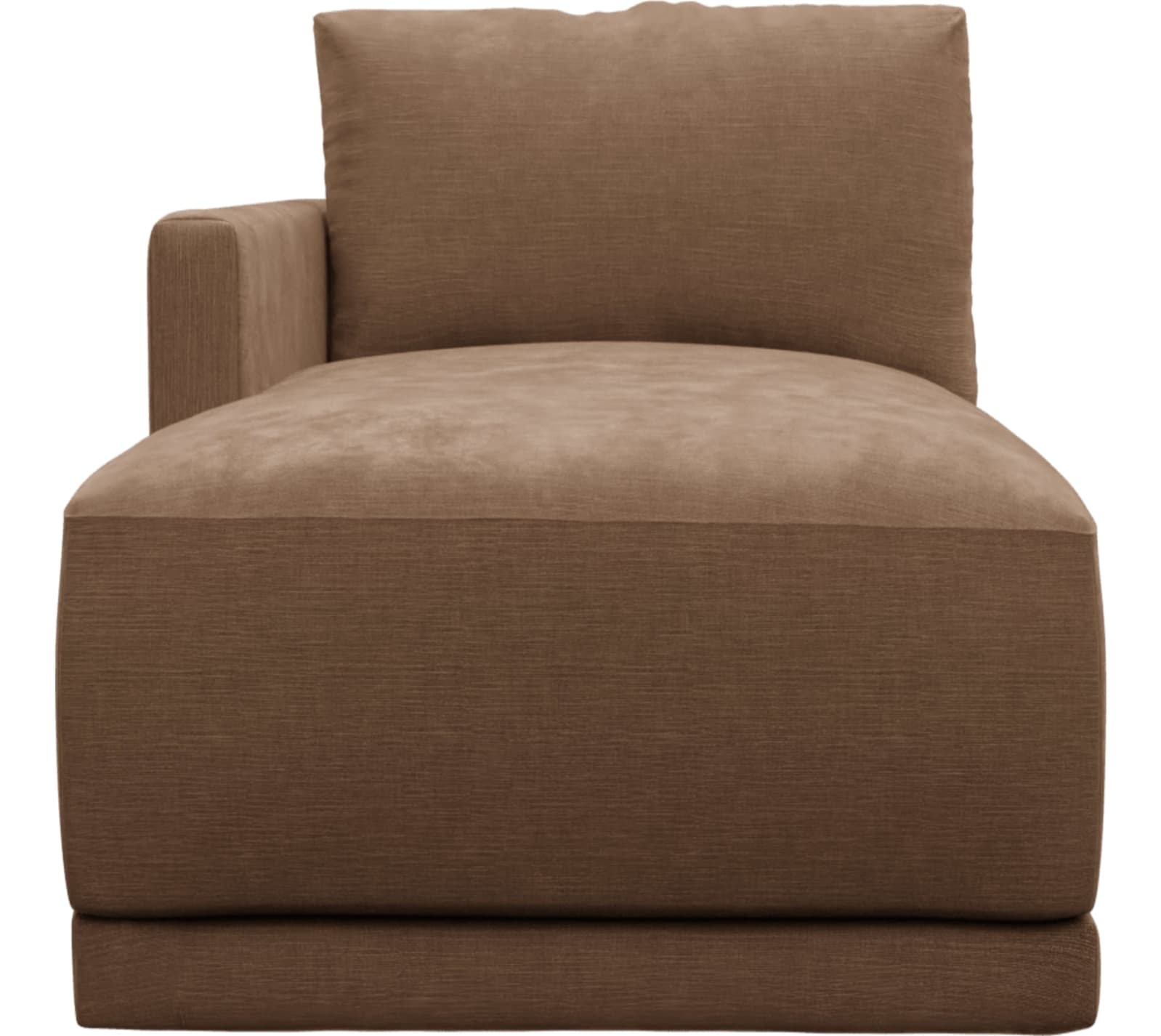 Haven Tribute Chestnut Left Arm Facing Chaise Module color Tribute Chestnut