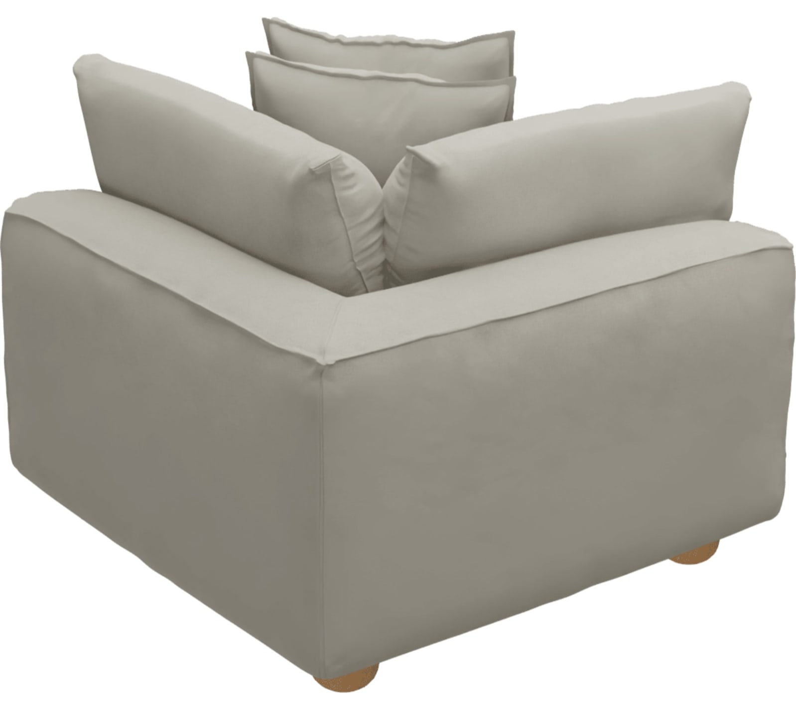 Tully California Ivory Corner Sofa Chair Module color California Ivory