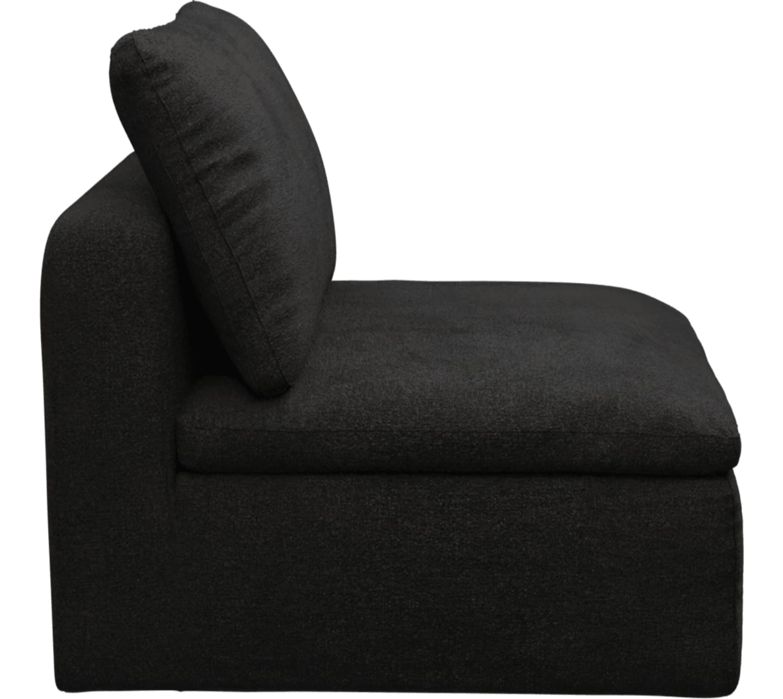 Cloud Deep Armless Module California Charcoal color California Charcoal