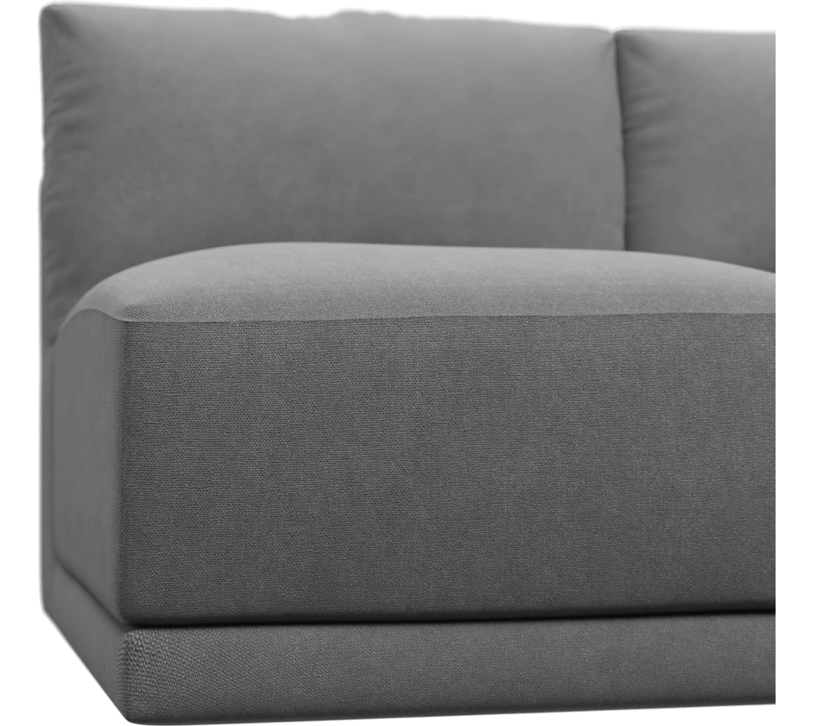 Haven Maya Flint 2 Seater Armless Sofa Module color Maya Flint
