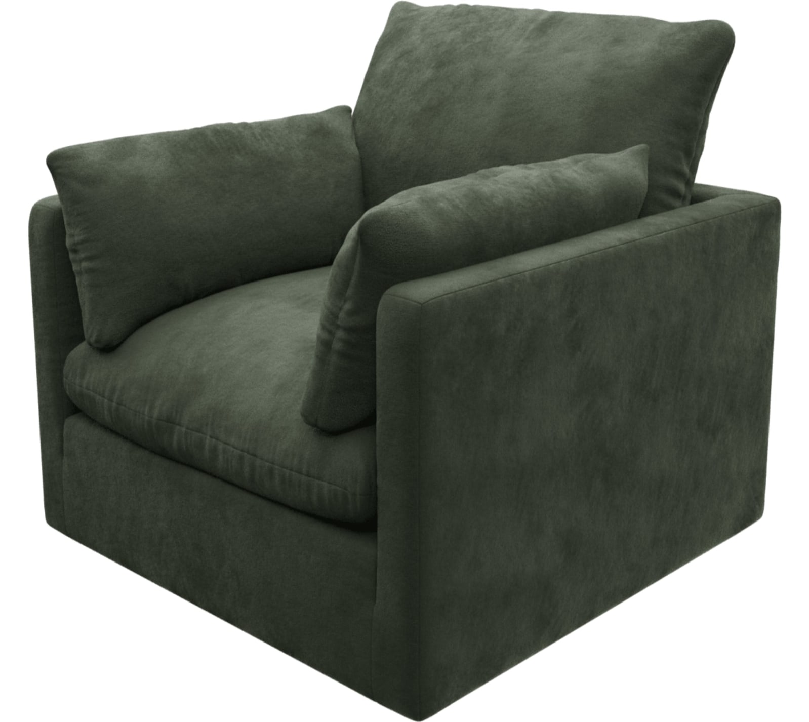 Willow Muse Forest Armchair color Muse Forest