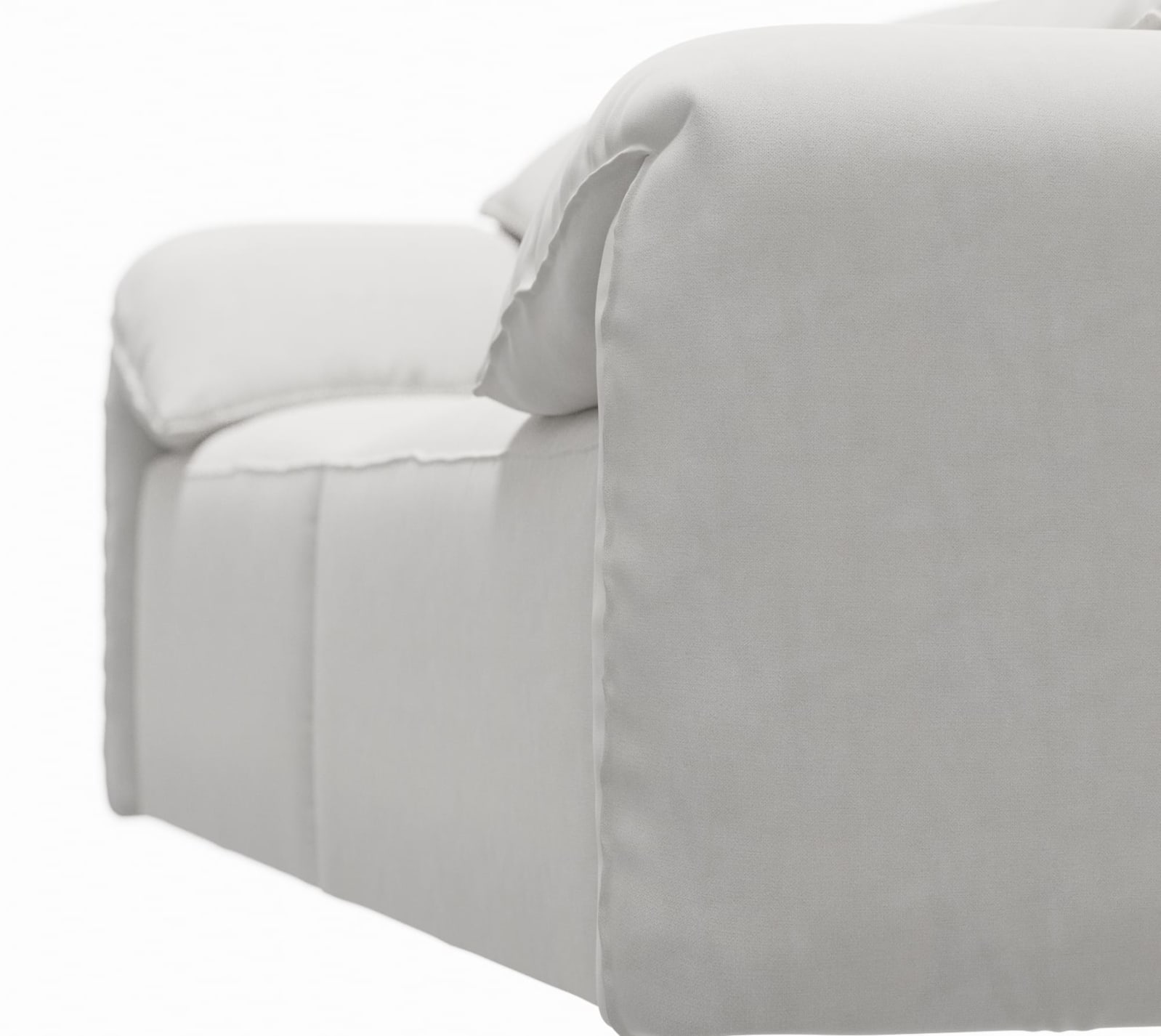 Clarence Muse Frost Sofa - 4 Seater color Muse Frost