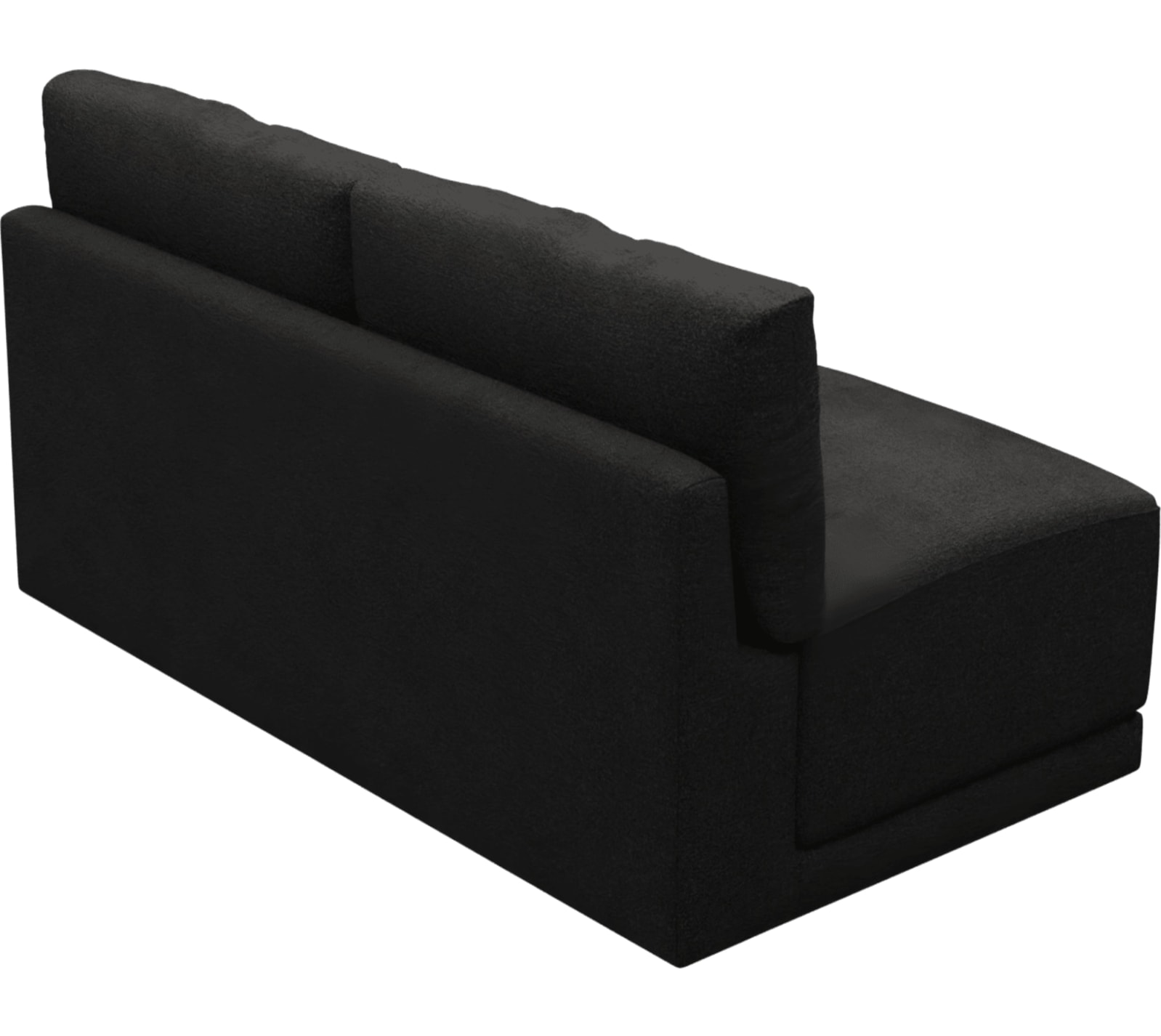 Haven California Charcoal 2 Seater Armless Sofa Module color California Charcoal