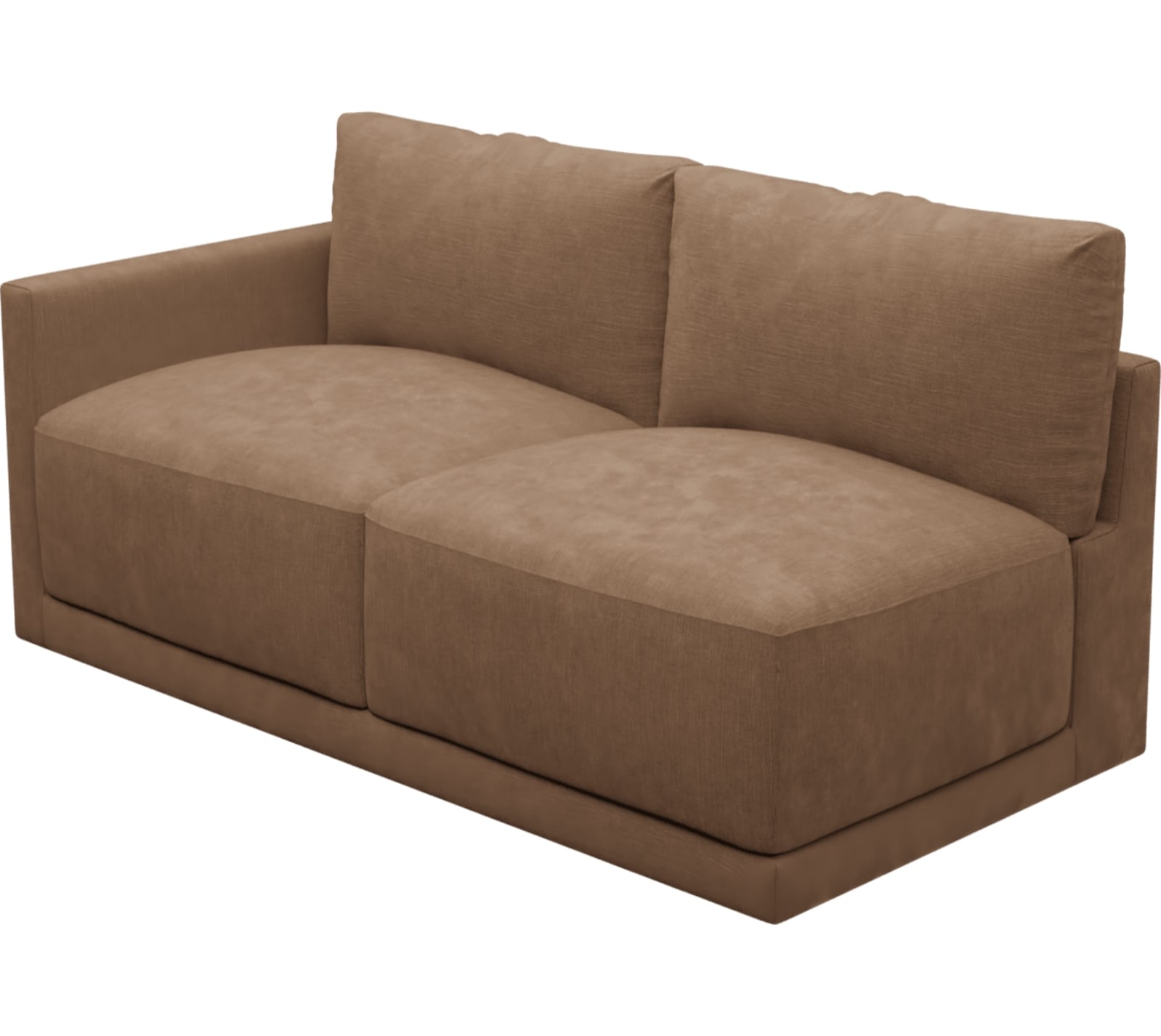 Haven Tribute Chestnut Left Arm Facing 3 Seater Sofa Module color Tribute Chestnut