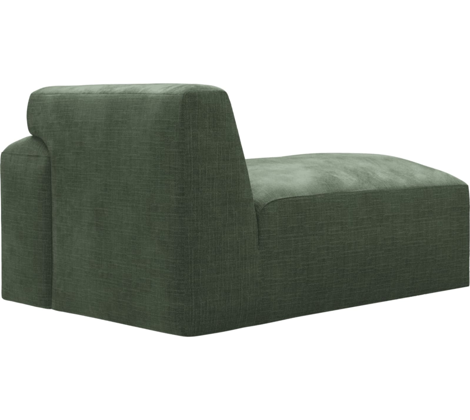 Copenhagen Tribute Dark Jade Right Arm Facing Chaise Module color Tribute Dark Jade