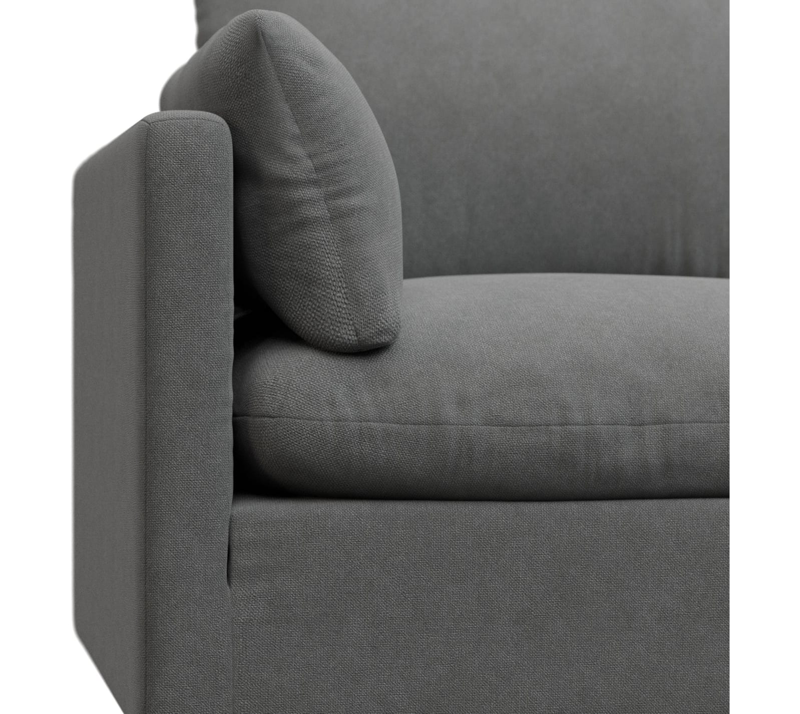 Willow Maya Flint Modular Sofa - 5 Seater RAF Terminal color Maya Flint