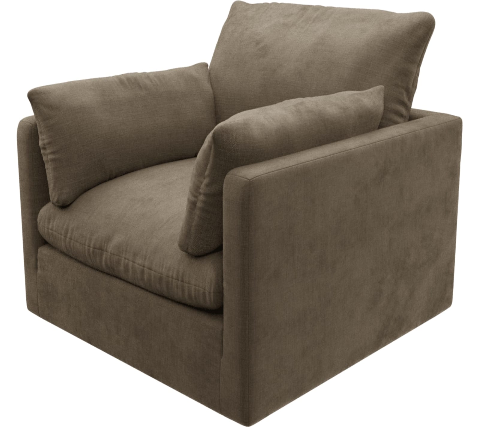 Willow Tribute Walnut Armchair color Tribute Walnut