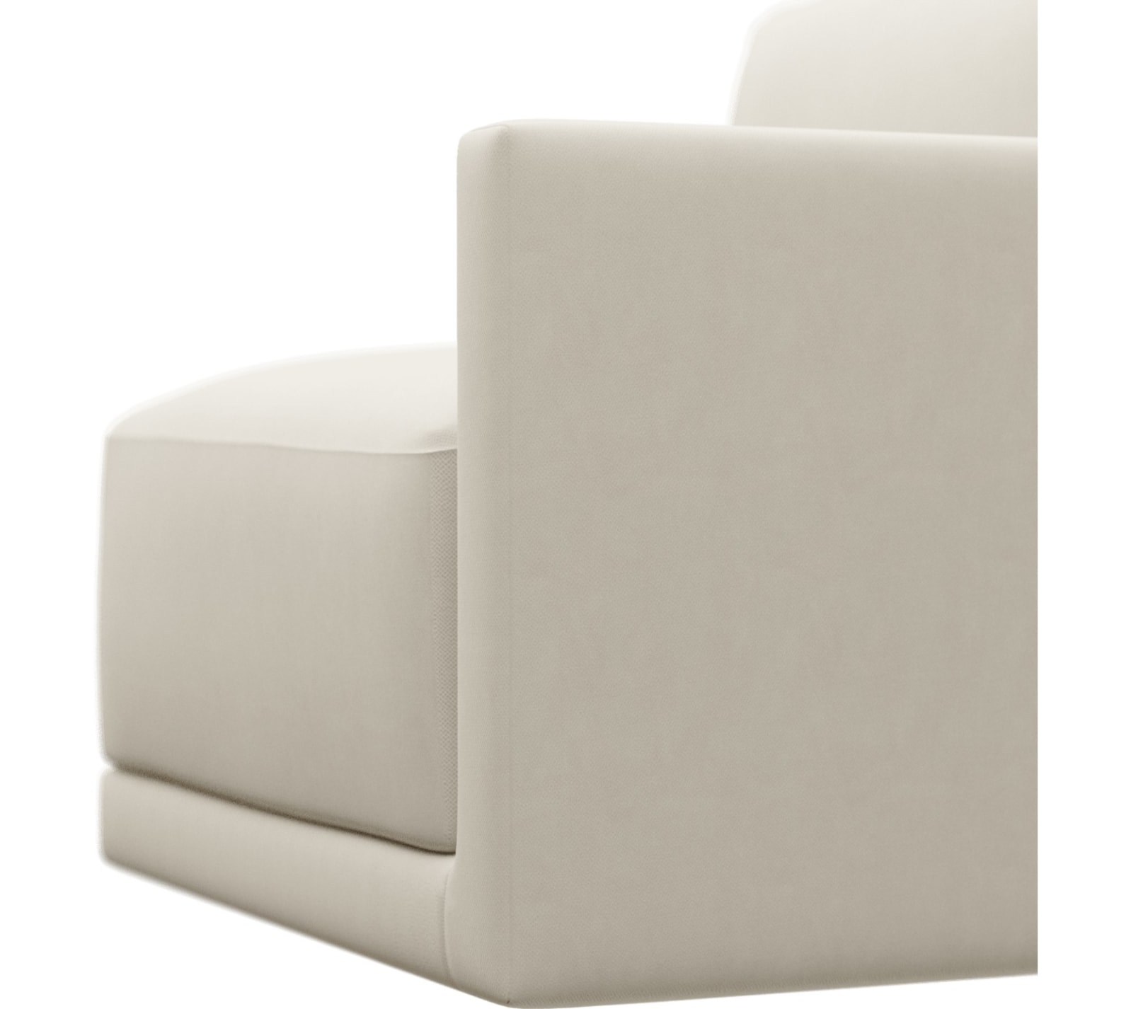 Haven Alpine Mist Right Arm Facing Chair Sofa Module color Alpine Mist