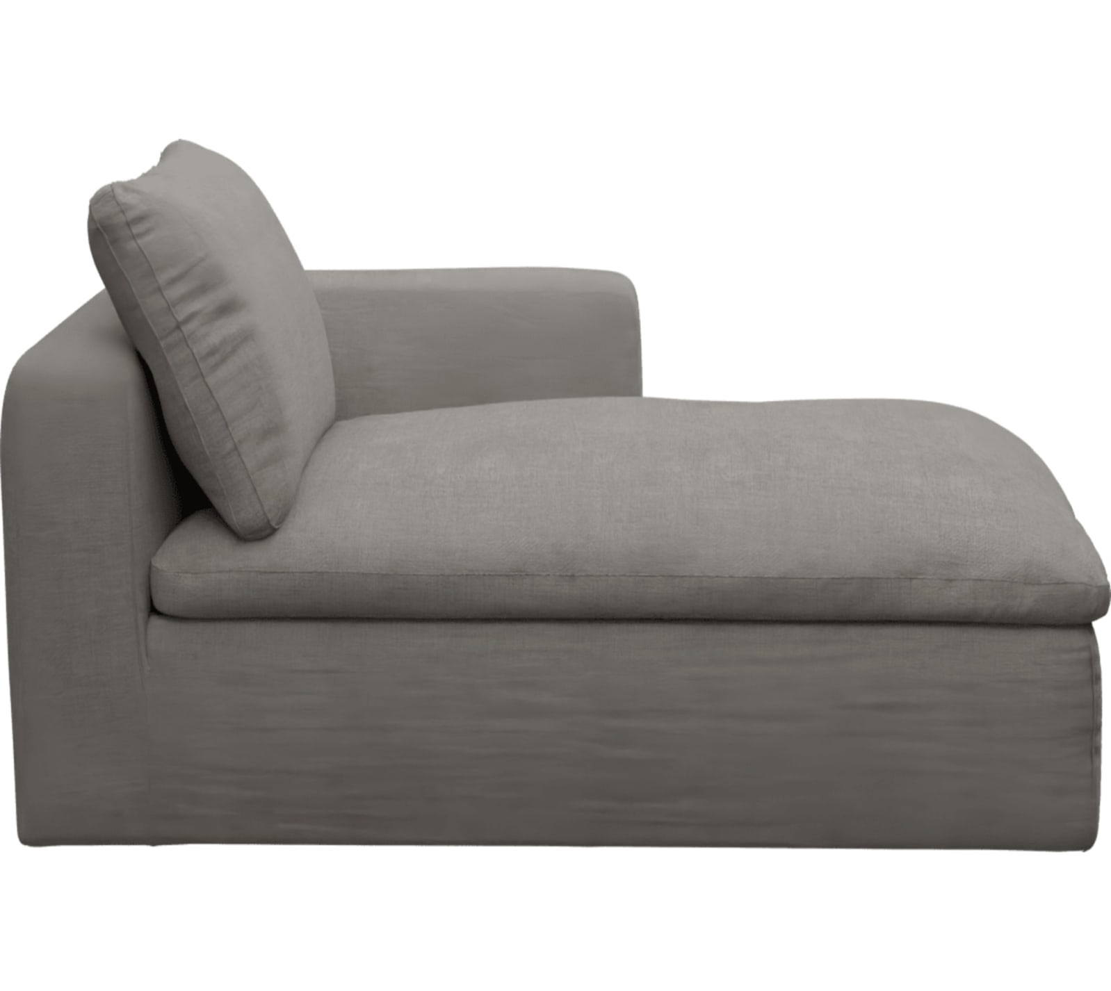 Cloud Deep Chaise Right Module Isla Soft Grey color Isla Soft Grey
