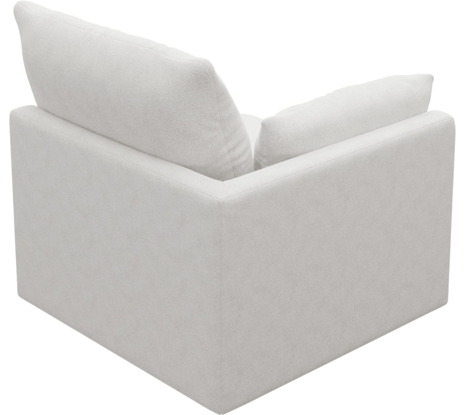 Willow Noa Fog 1 Seat Left Arm Facing Sofa Module color Noa Fog