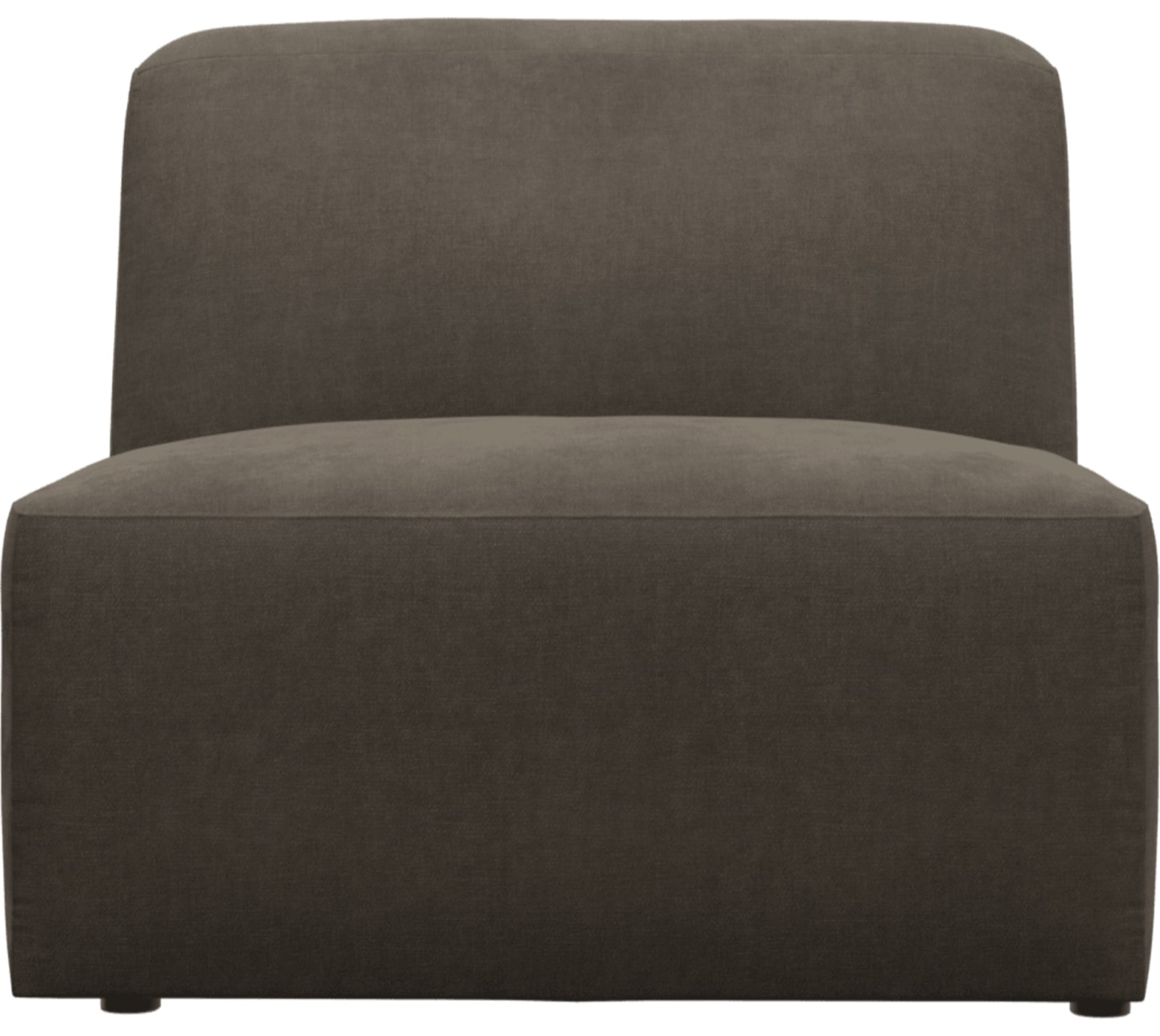 Copenhagen Muse Mink Armless Chair Sofa Module color Muse Mink