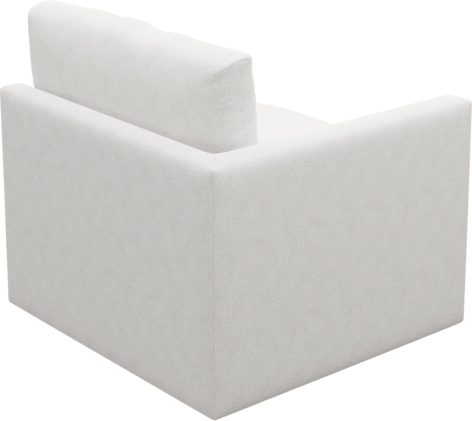 Haven Noa Fog Left Arm Facing Chair Sofa Module color Noa Fog