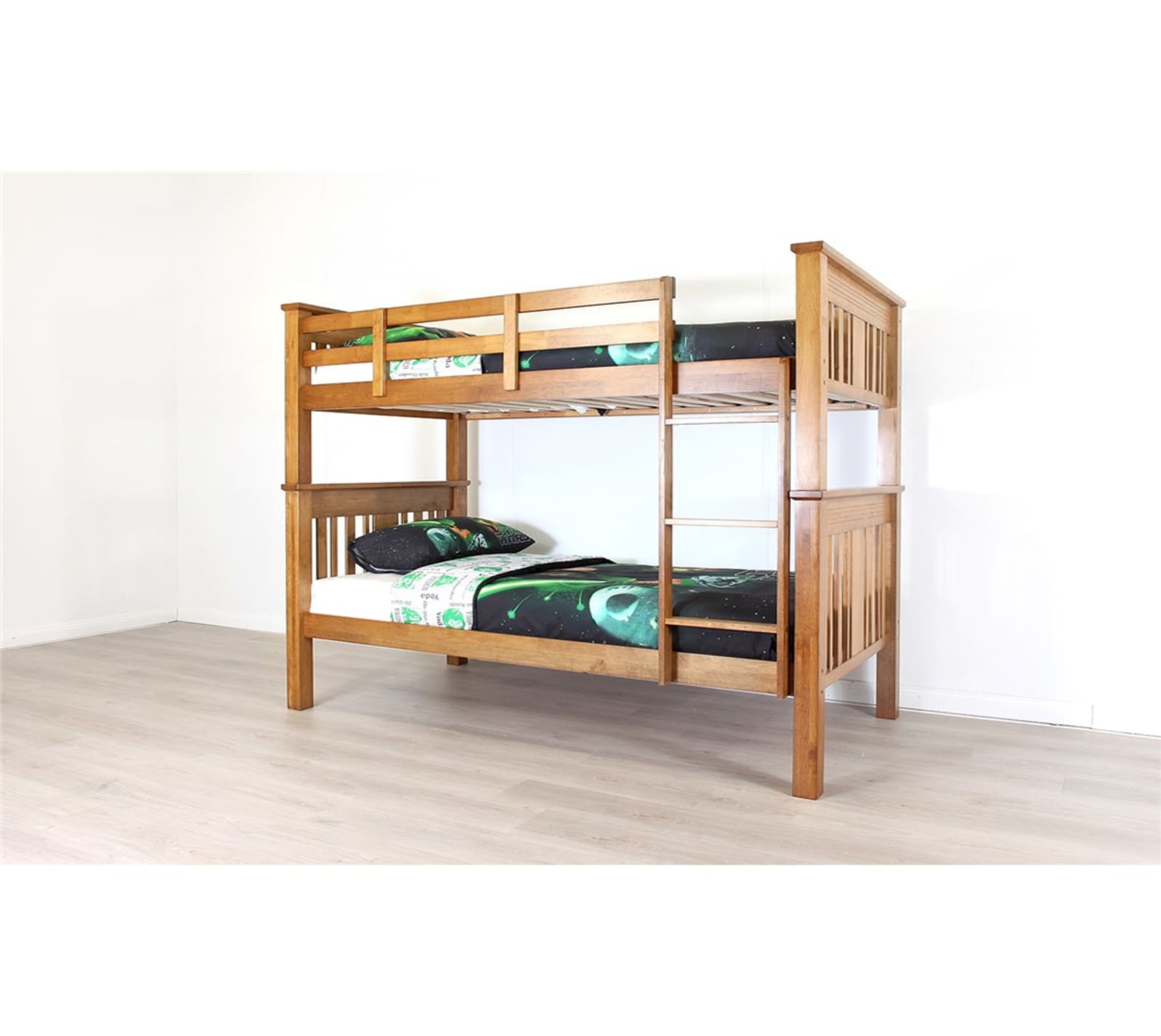 Bailey Bunk Bed Rich Honey color Timber