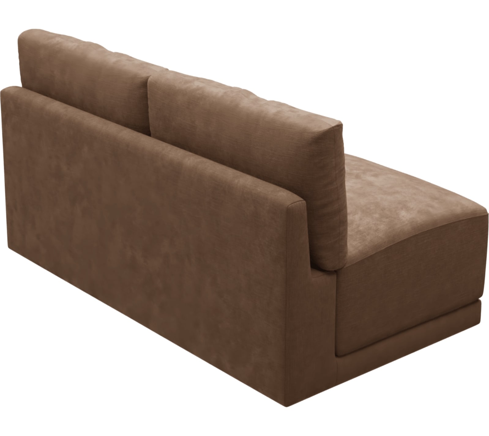 Haven Tribute Chestnut 2 Seater Armless Sofa Module color Tribute Chestnut