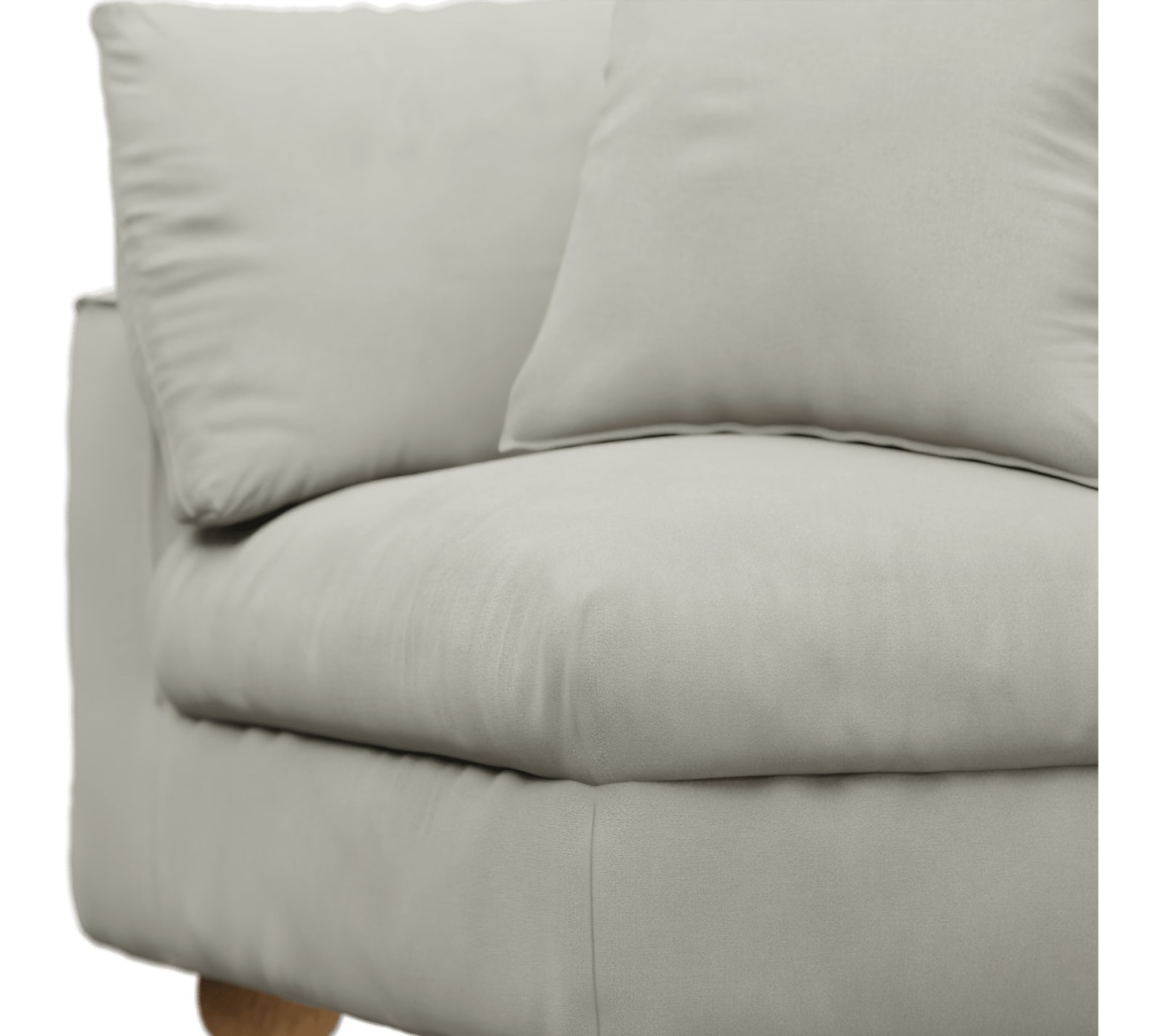 Tully California Ivory Corner Sofa Chair Module color California Ivory