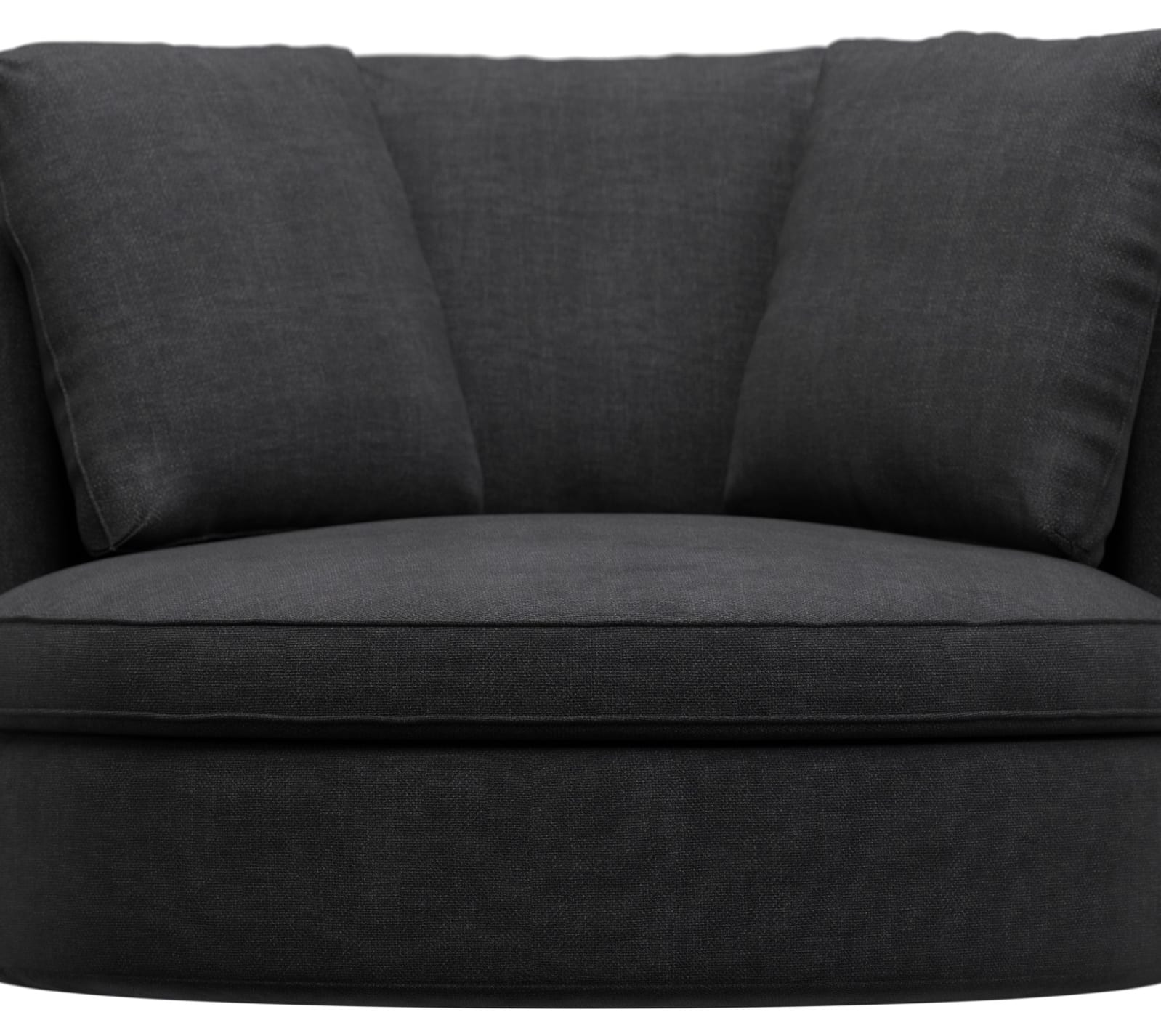 Adore Plaza Flint Grey Swivel Chair color Plaza Flint Grey